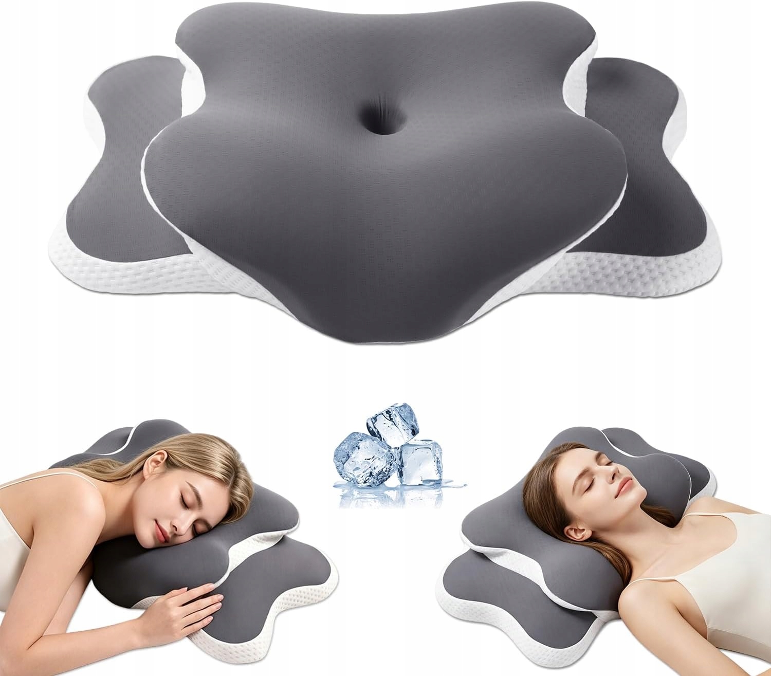 Poduszka Ortopedyczna Ergonomiczna Pianki Memory Profilowana Pod Kark Szyję