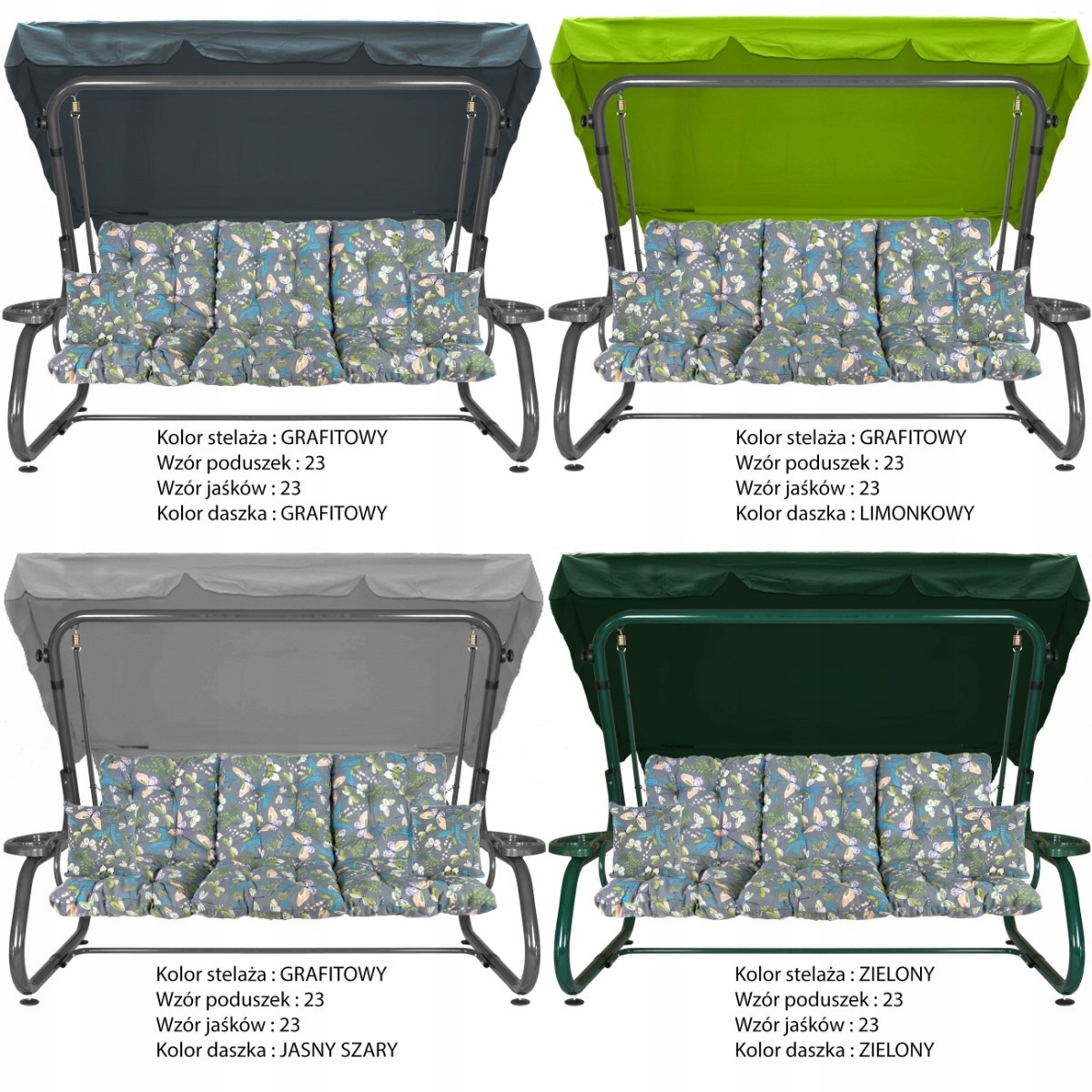 Huśtawka Ogrodowa PREZYDENT RODOS Wzór 23 Kod producenta 6091640927929