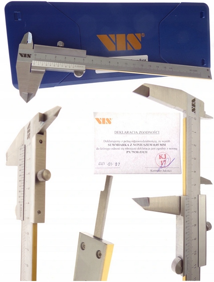 SUWMIARKA NONIUSZOWA 150mm VIS TIN L150 0,05 ŚRUBKA