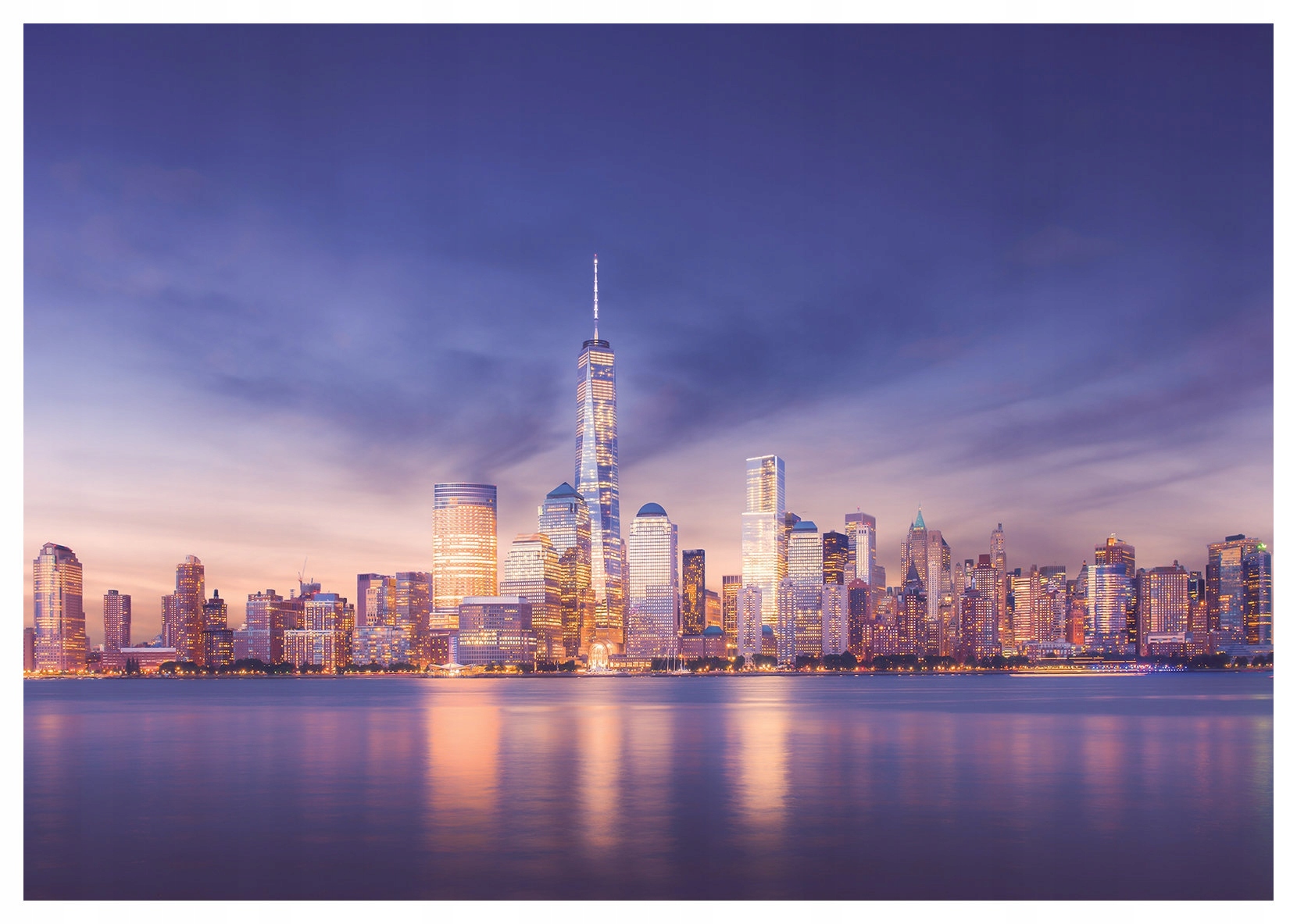 Vliesová fototapeta Nočná metropola s panorámou mesta 368x254 Pohľad lepidlo