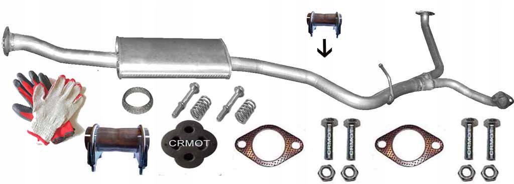 SUBARU TRIBECA 3.0 2005- TŁUMIK ŚRODKOWY