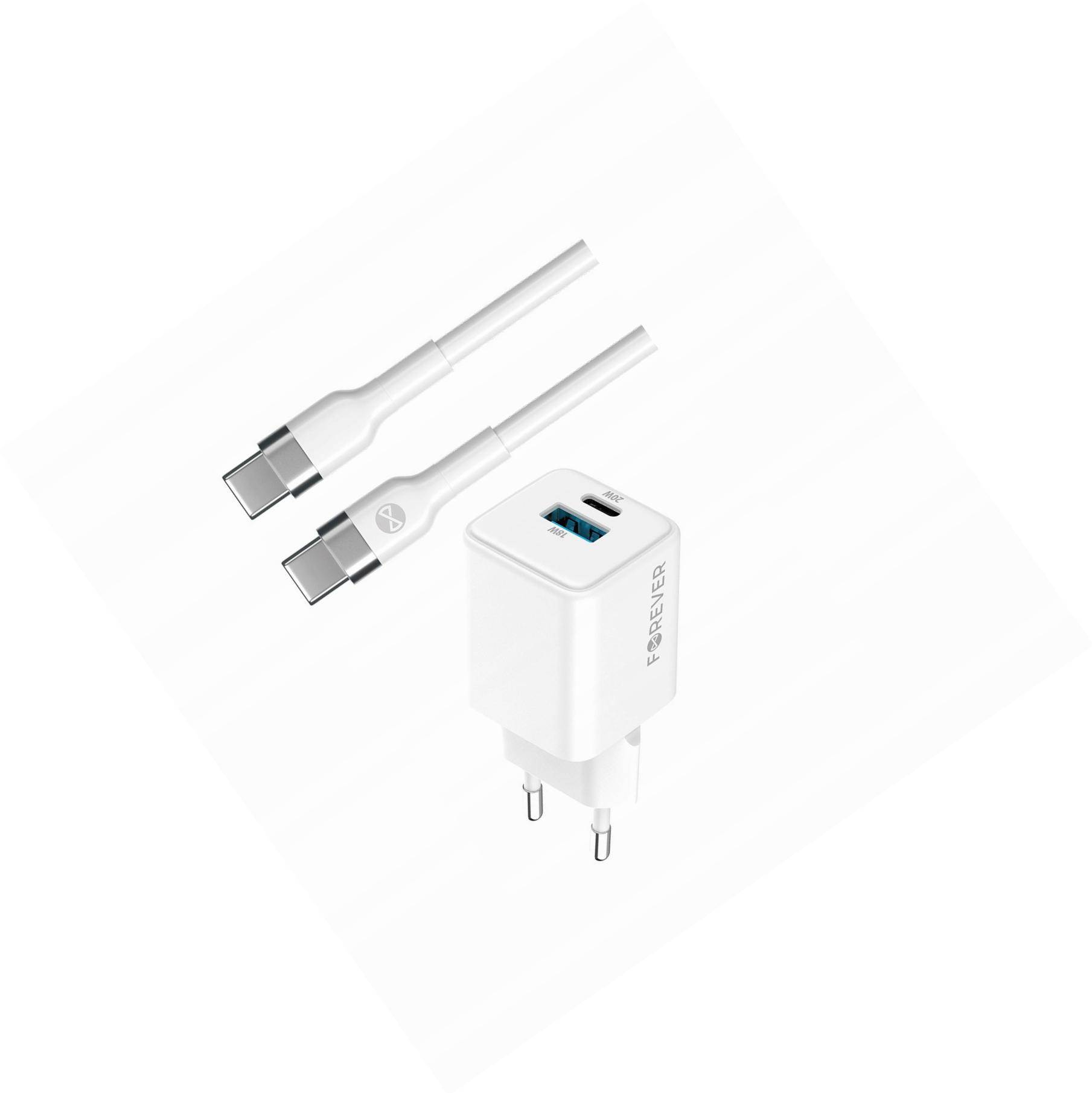 Szybka ładowarka GaN 20W Usb i Usb-c z kablem do Samsung Galaxy S10e