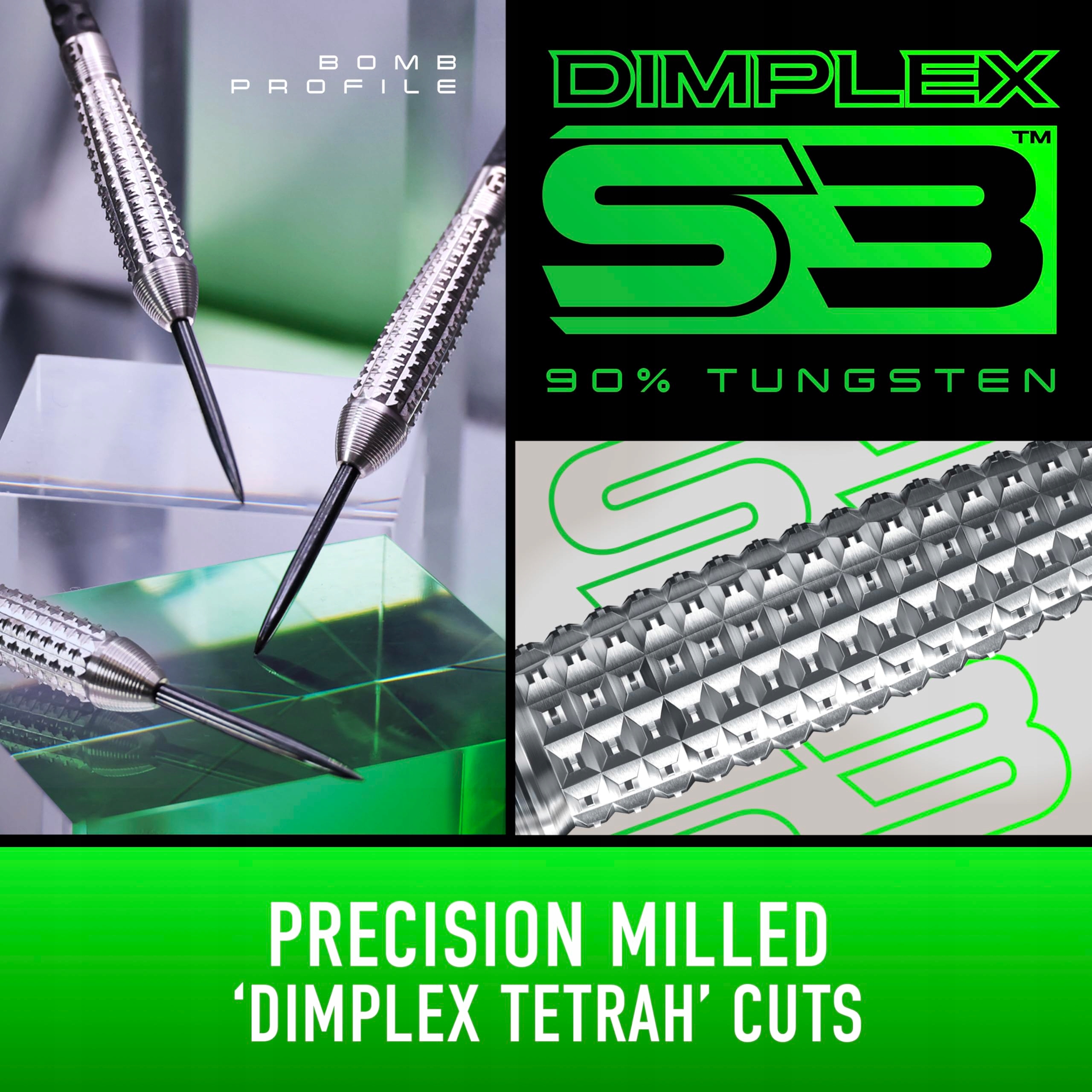 HARROWS Dimplex Bomb Profesjonalne Rzutki 90% Wolfram 24g Zestaw — miniatura 3