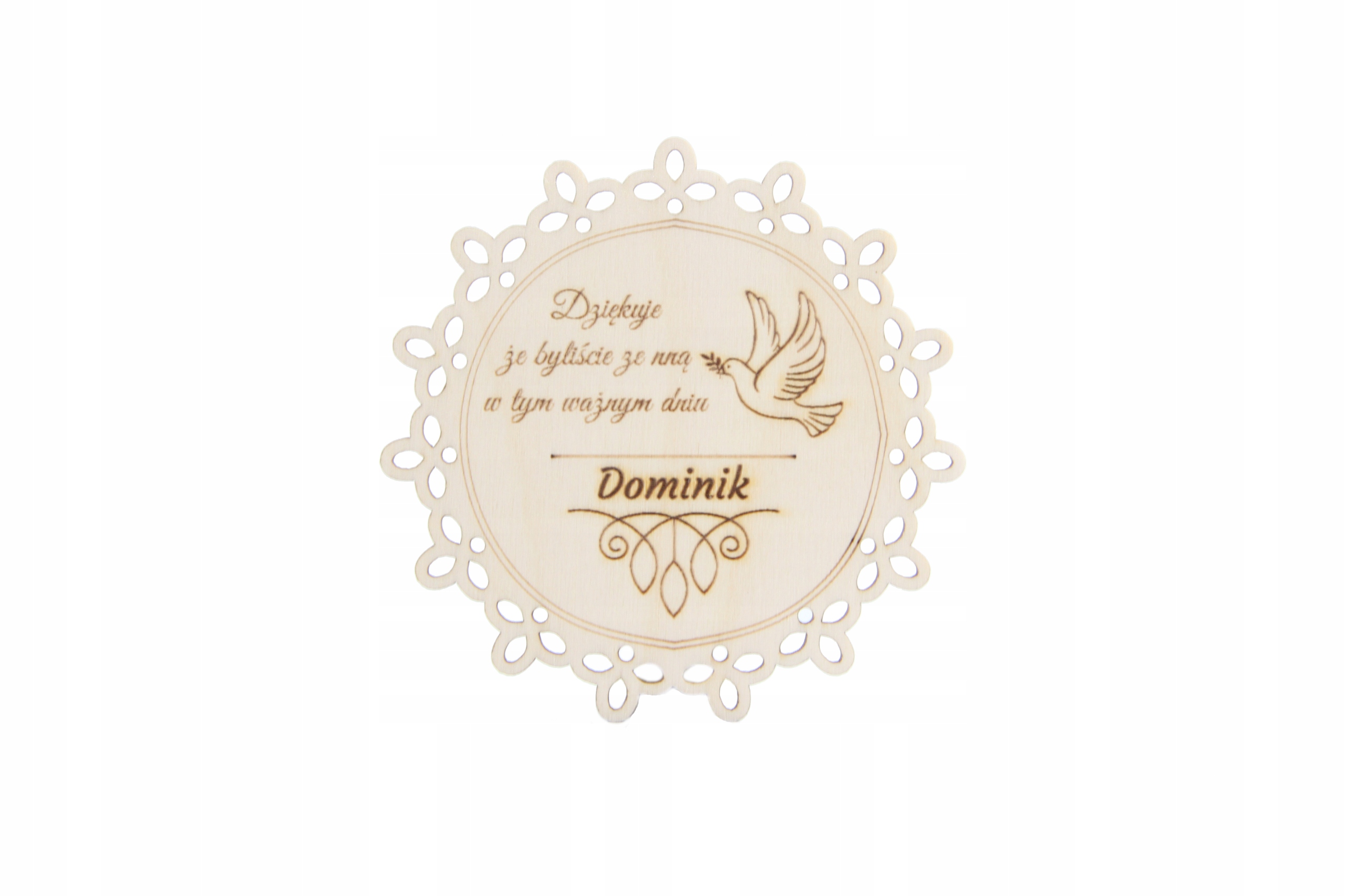 Podziękowanie dla gości I Komunia Święta 10x10cm