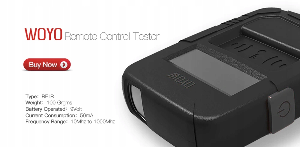 TESTER CZĘSTOTLIWOŚCI PILOTÓW SAMOCHODOWYCH WOYO Kod producenta woyo005