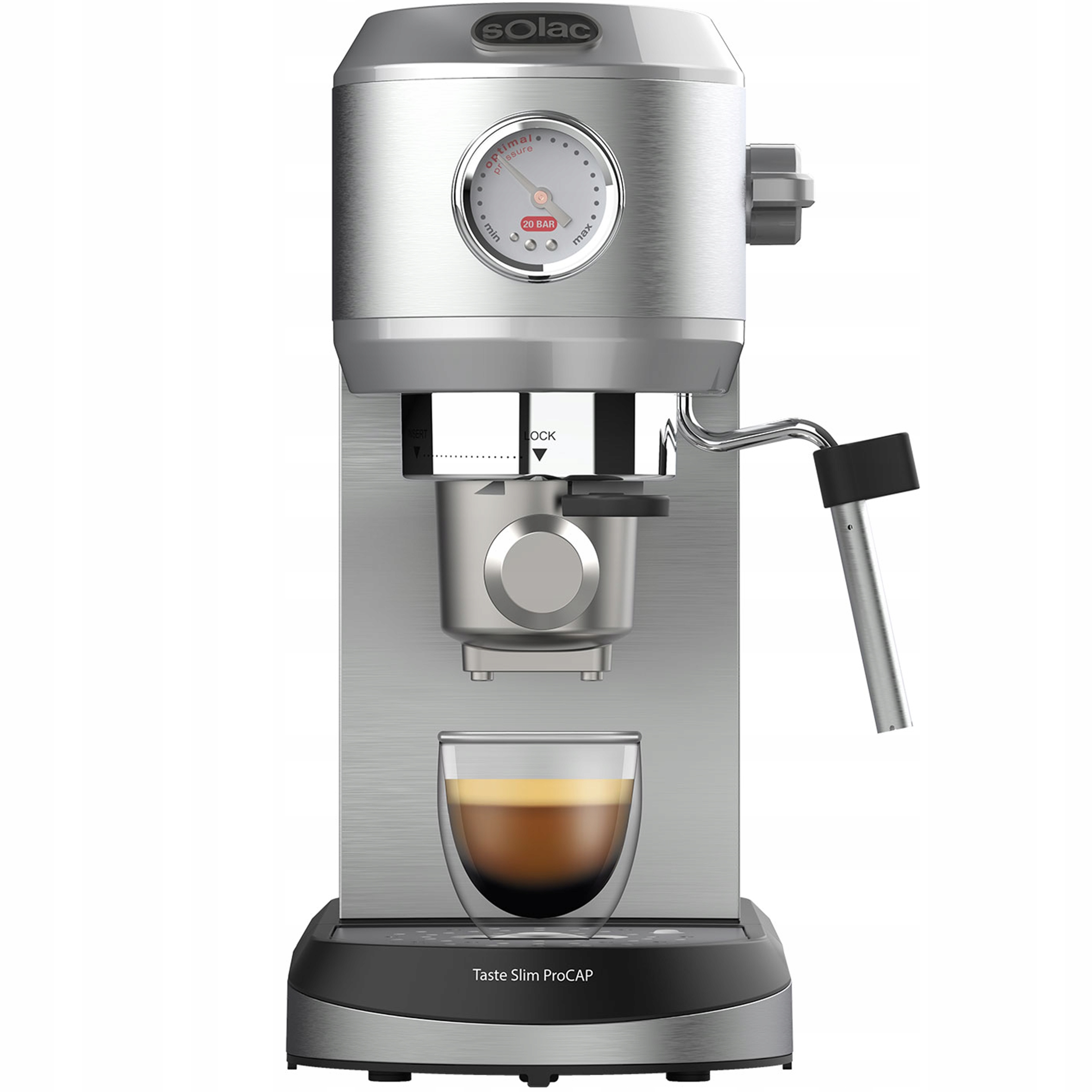 Pákový Kávovar Tlakový S Adaptérom Na Kapsule 20 Bar Solac Tase 1350W