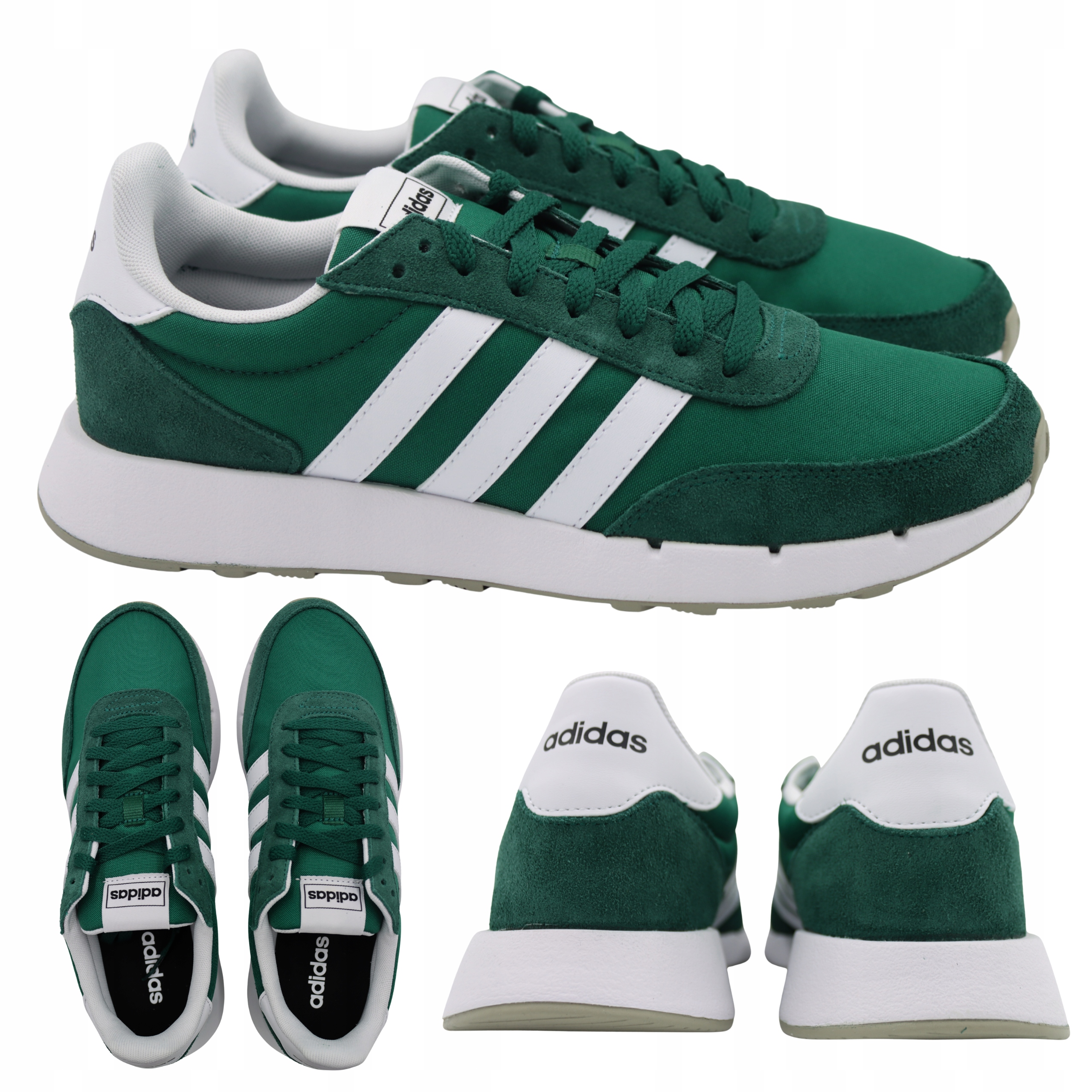 Pánské Sportovní Boty Pohodlné Zelené Tenisky Adidas Run H00354 vel. 44