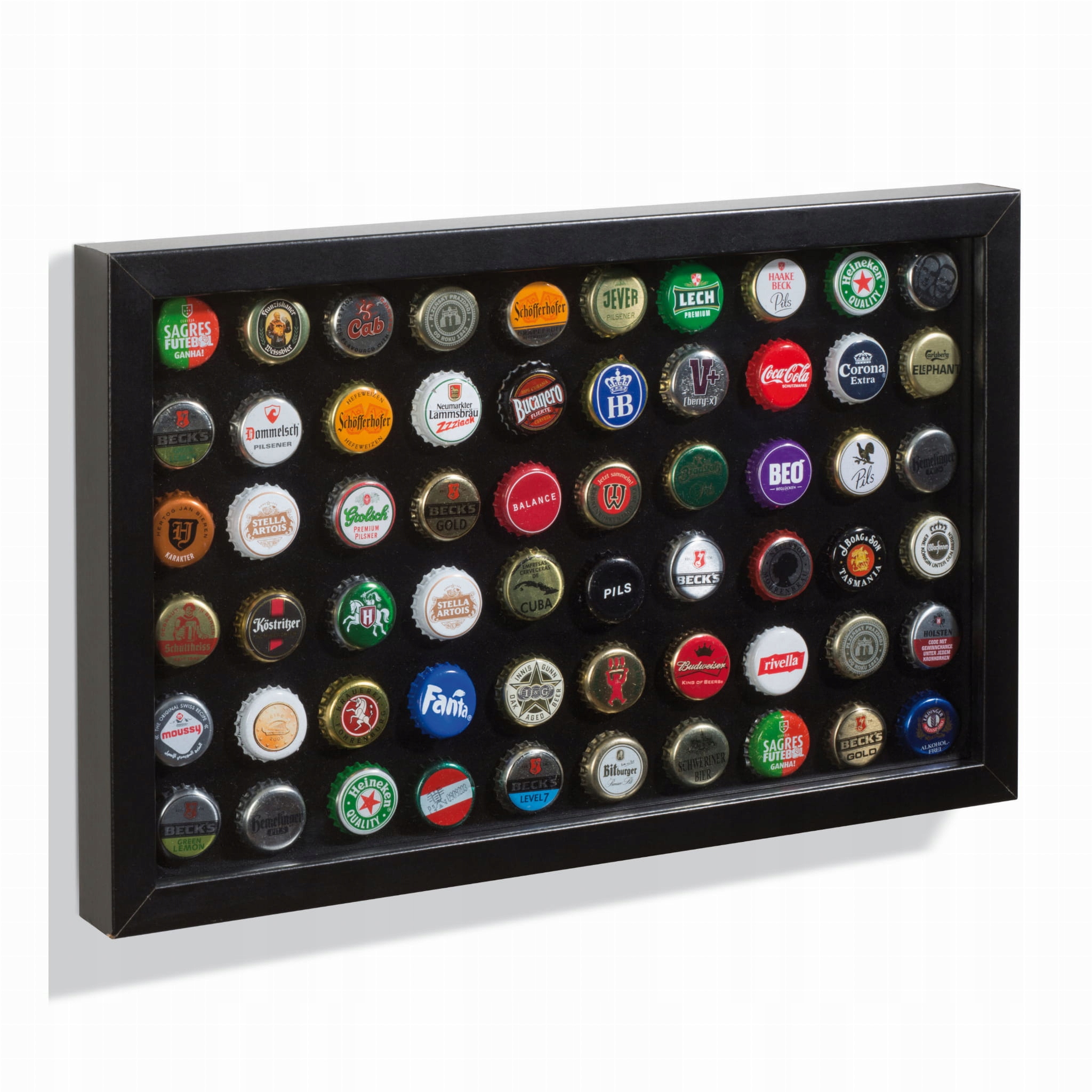 Magnetická vitrína na pivní uzávěry Leuchtturm