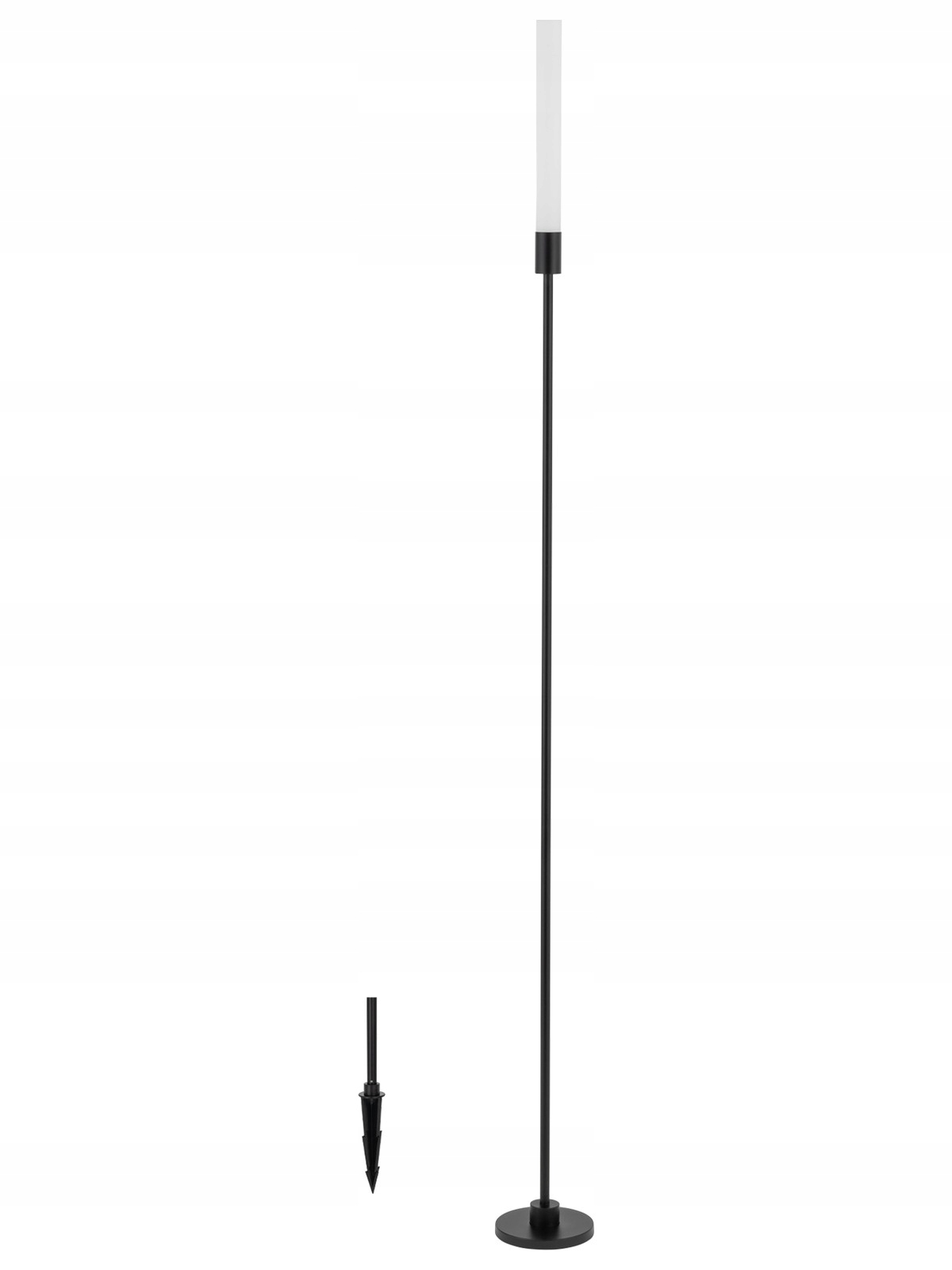 Zahradná Lampa Zola Led čierna 3W IP54 3000K 120 cm vonkajšia stojaca 100lm