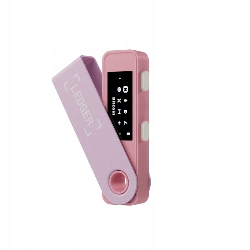 Ledger Nano S Plus bezpečná peněženka pro kryptoměny Btc Eth Pastel Pink růžová