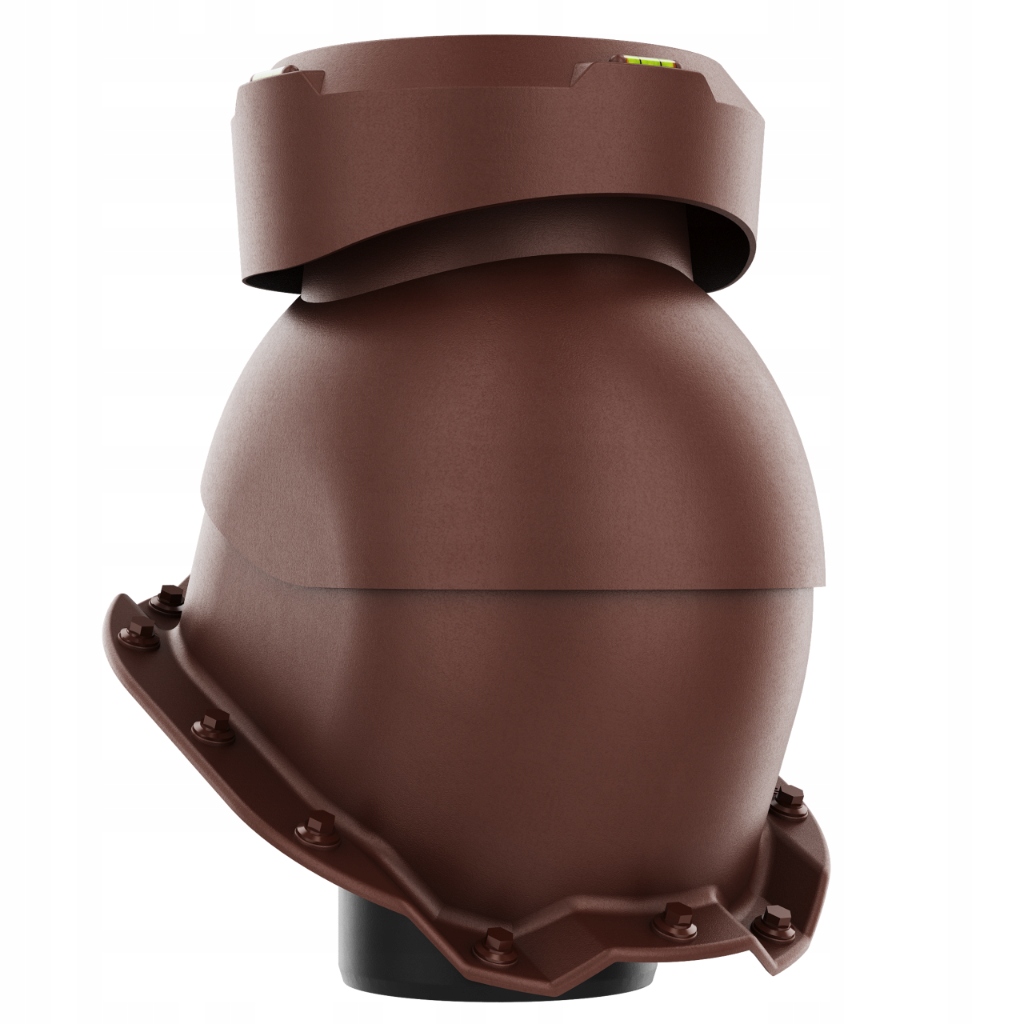 Krbový kanalizační odvětrávač fi110 Trapez T14 Bronz 8017