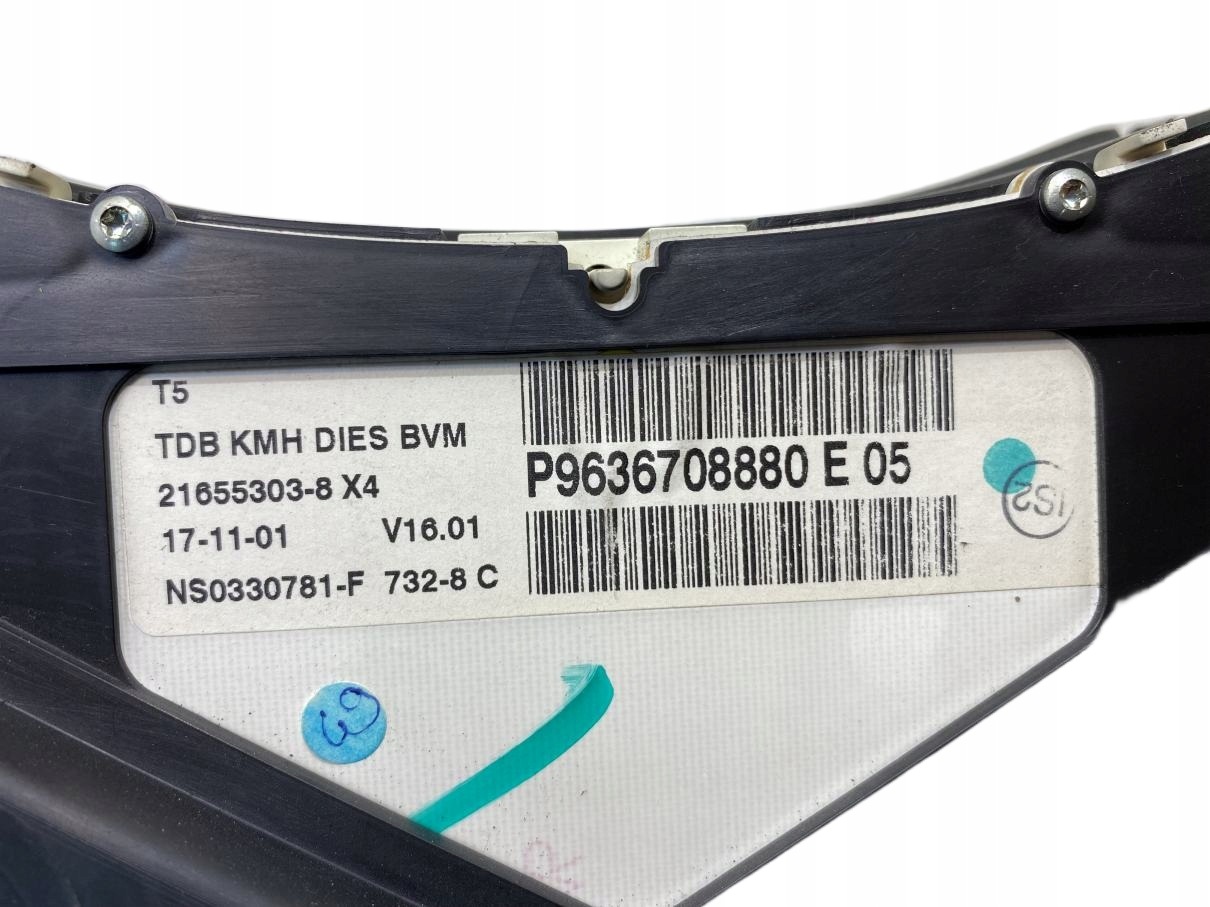 dials dials PEUGEOT 307 2.0 HDI 9636708880