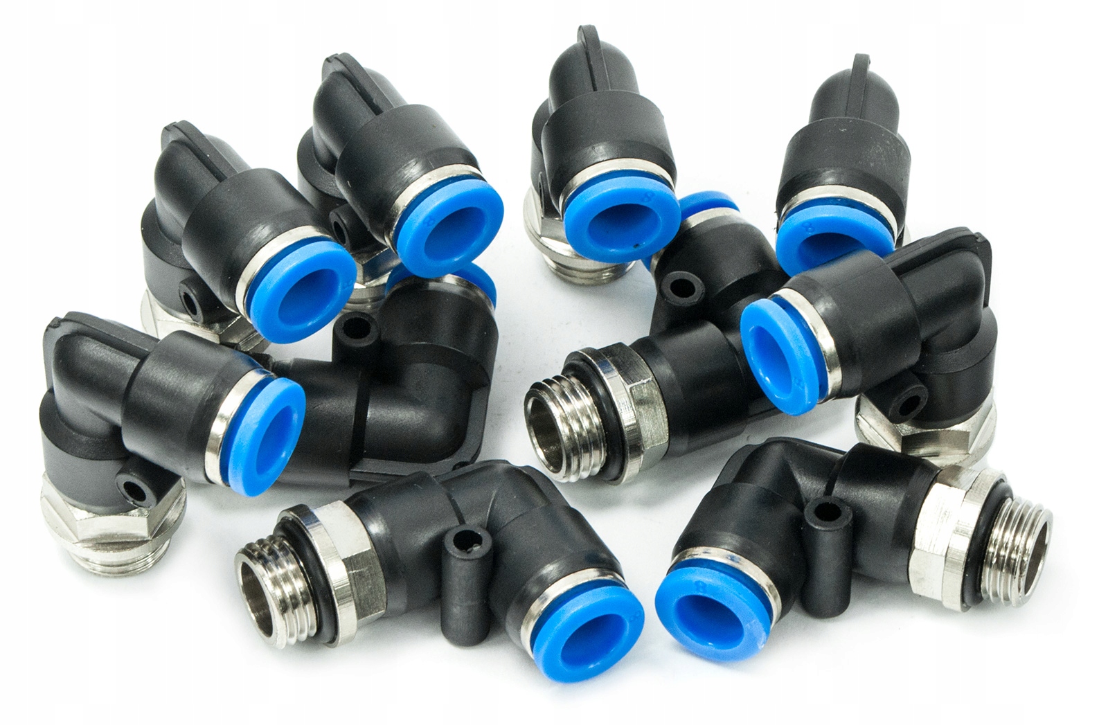 ZŁĄCZKA AUTO KĄTOWA 10 - 1/4 GZ kolanko 10mm Marka Pneumat System