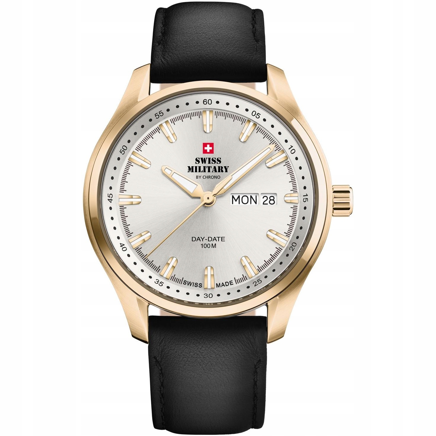 Pánské Hodinky Swiss Military by Chrono SM34116.06 černý řemínek