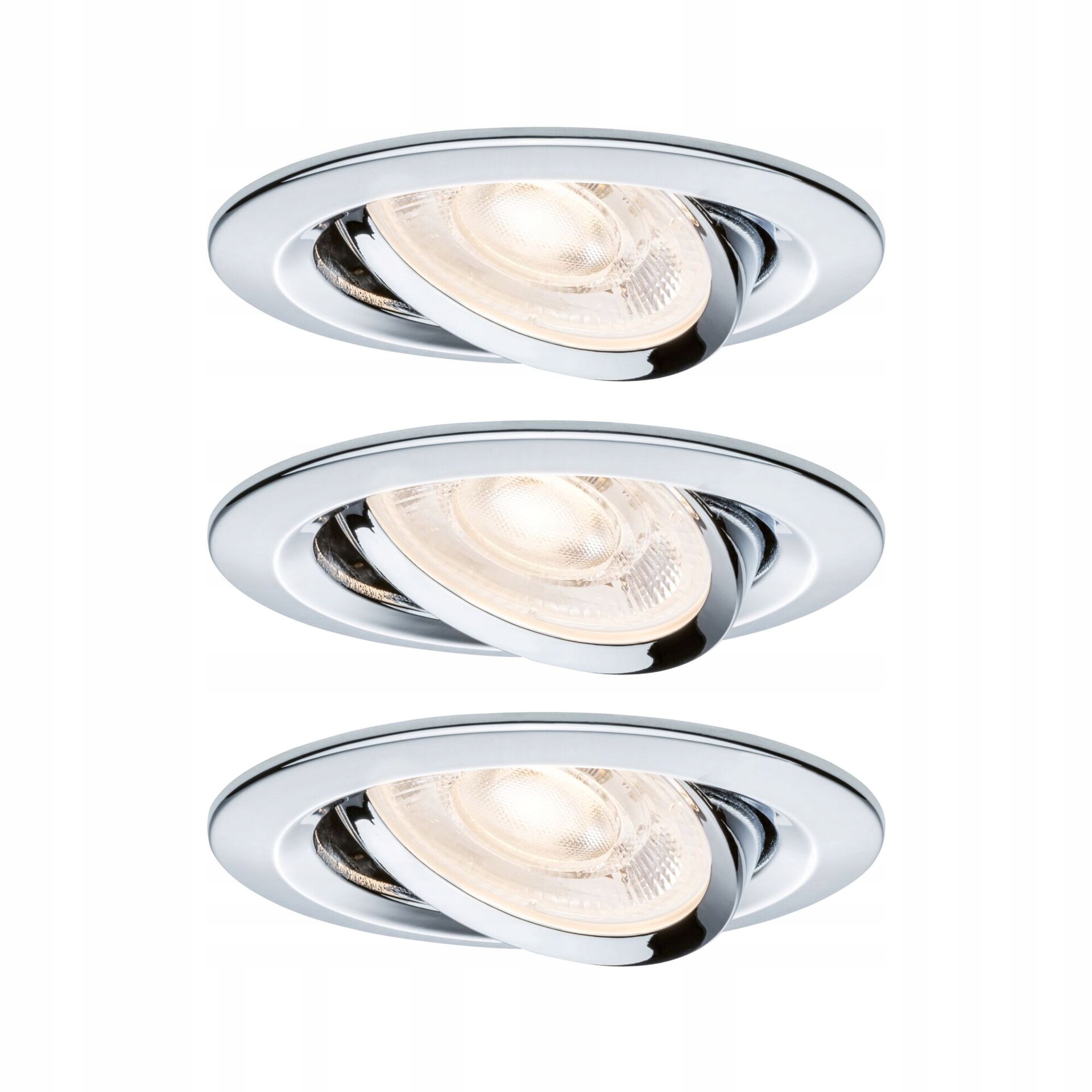 Paulmann Led vestavné svítidlo Nova GU10 Flat výklopné 3x4,9W 230V 2700K ch