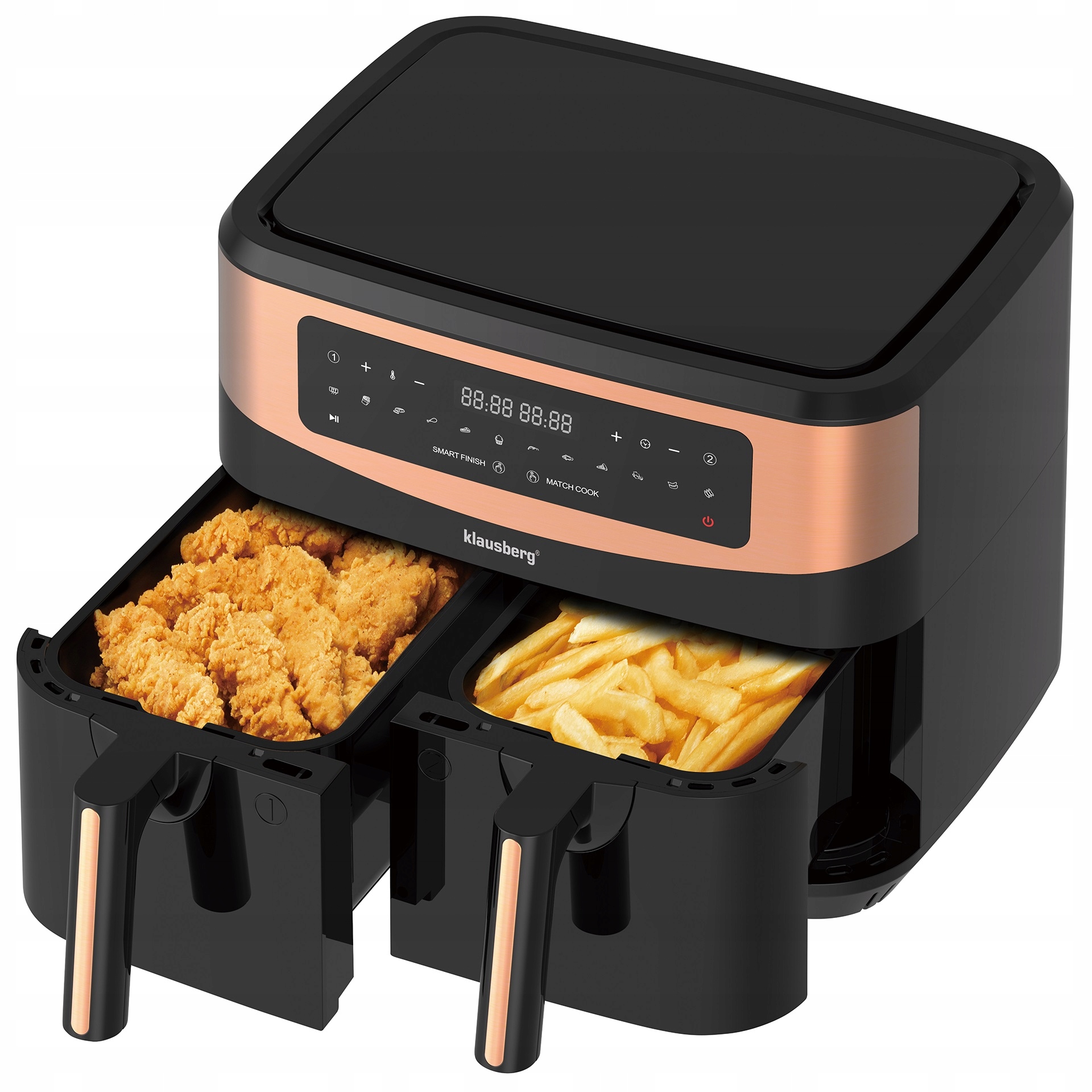 Duronic AF24 Airfryer XXL dwie komory po 4,5l