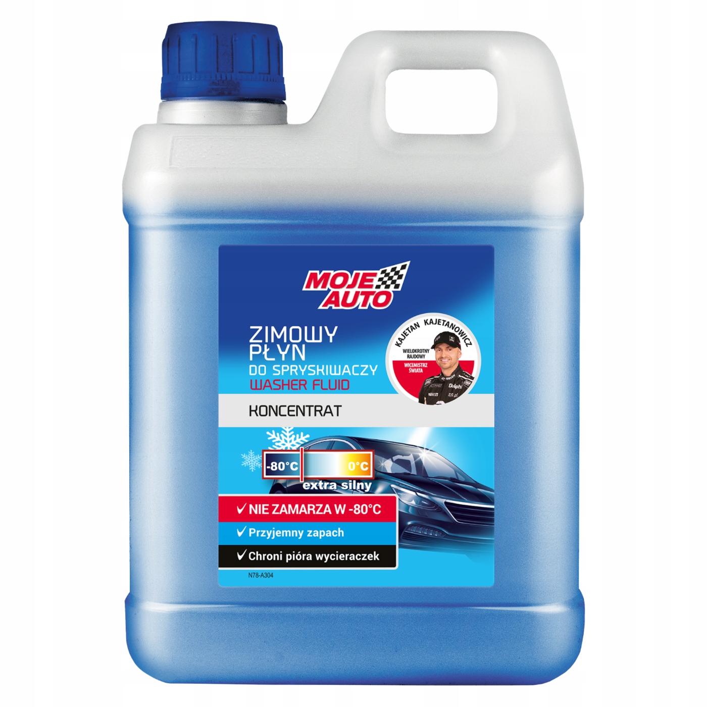 Koncentrat plynu spryskiwaczy zimowy Bardzo Mocny Moje Auto -80C 1l