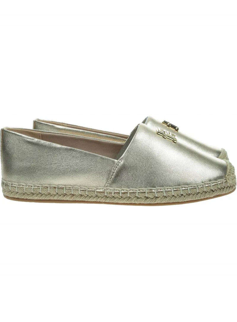 Kožené espadrilky Tommy Hilfiger Th Leather Flat Espadrille FW0FW08652 0HS