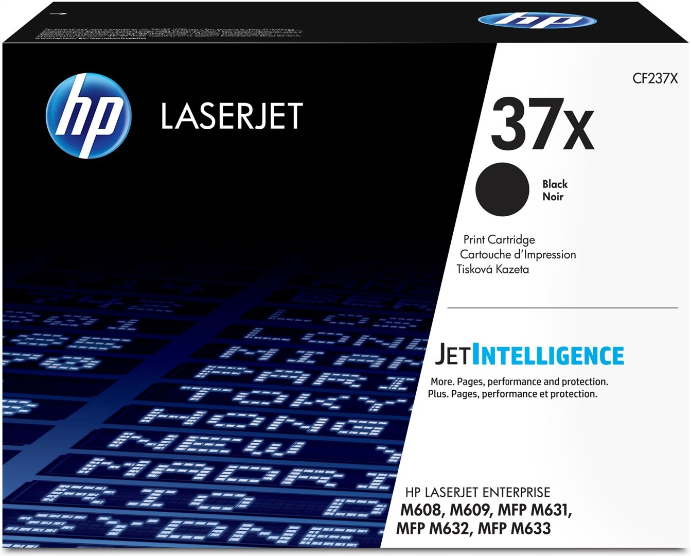 Hp Toner CF237X Czarny Wydajność 25000 stron