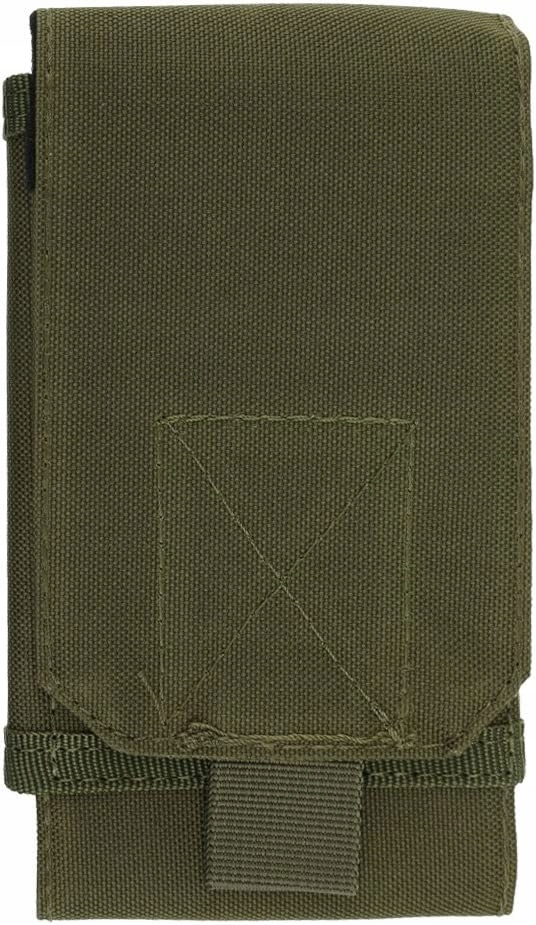 POKROWIEC NA TELEFON ETUI Z KLAPKĄ ŁADOWNICA TAKTYCZNA ZIELONA ODPORNA Materiał dominujący poliester