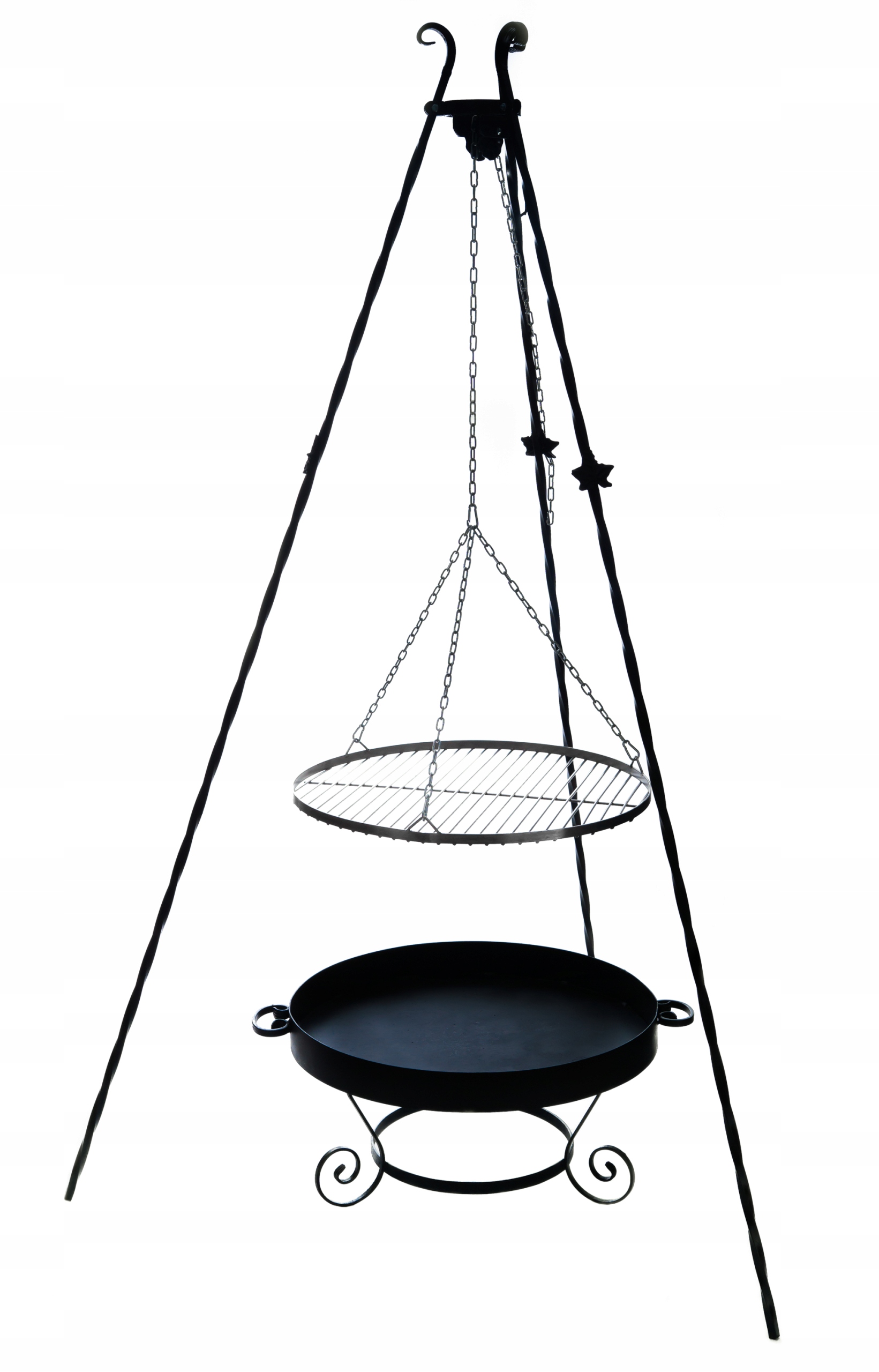 

Grill Ogrodowy Trójnóg Kuty Ruszt Nierdzewny 70 CM