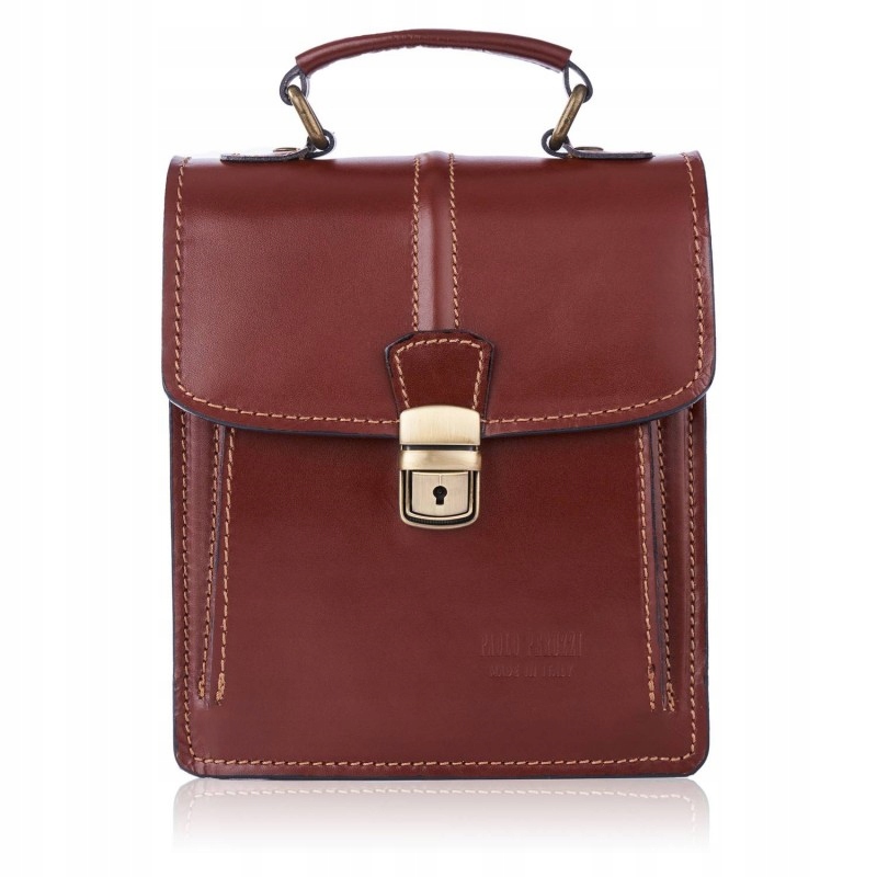 ELEGANCKA TOREBKA DAMSKA ZE SKÓRY NATURALNEJ BRĄZ Stan opakowania oryginalne