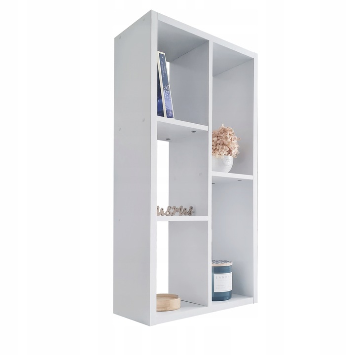 REGAŁ PÓŁKA WISZĄCA NA KSIĄŻKI I WSZYSTKO BIAŁA 90 Wysokość mebla 44.5 cm