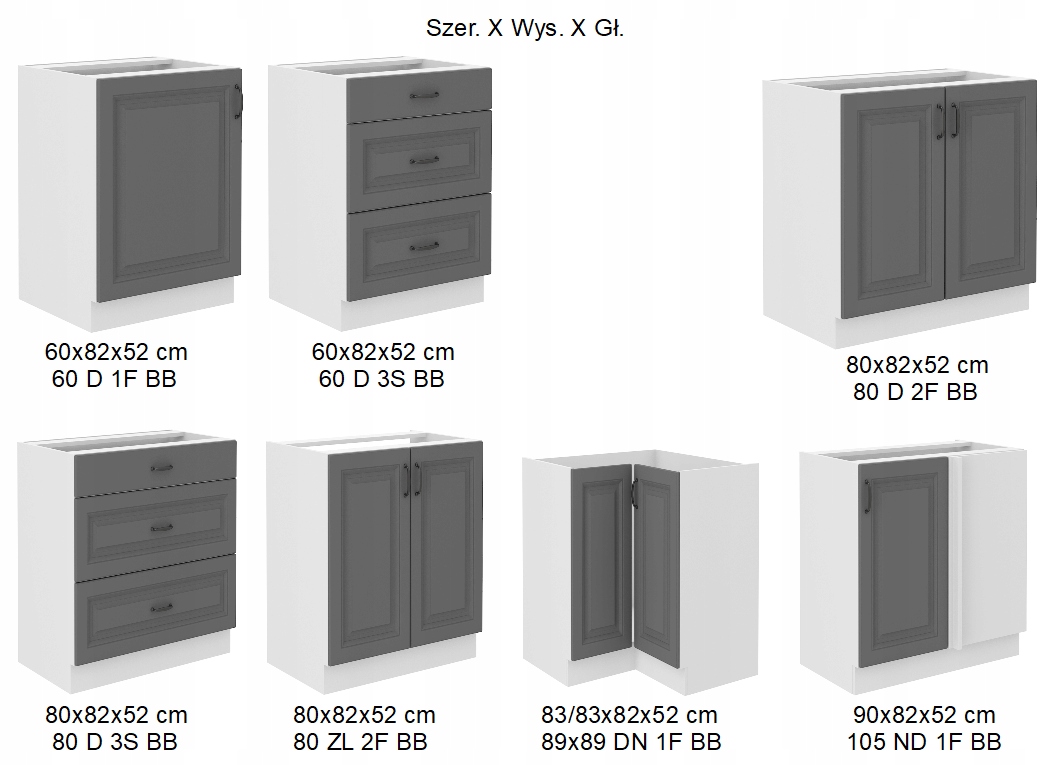 Szafka kuchenna ANIS 80 cm WISZĄCA Marka Umeblujdom