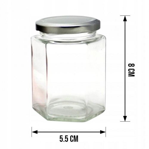 

12x słoiki 110ml sześciokątny dżem miód przetwory