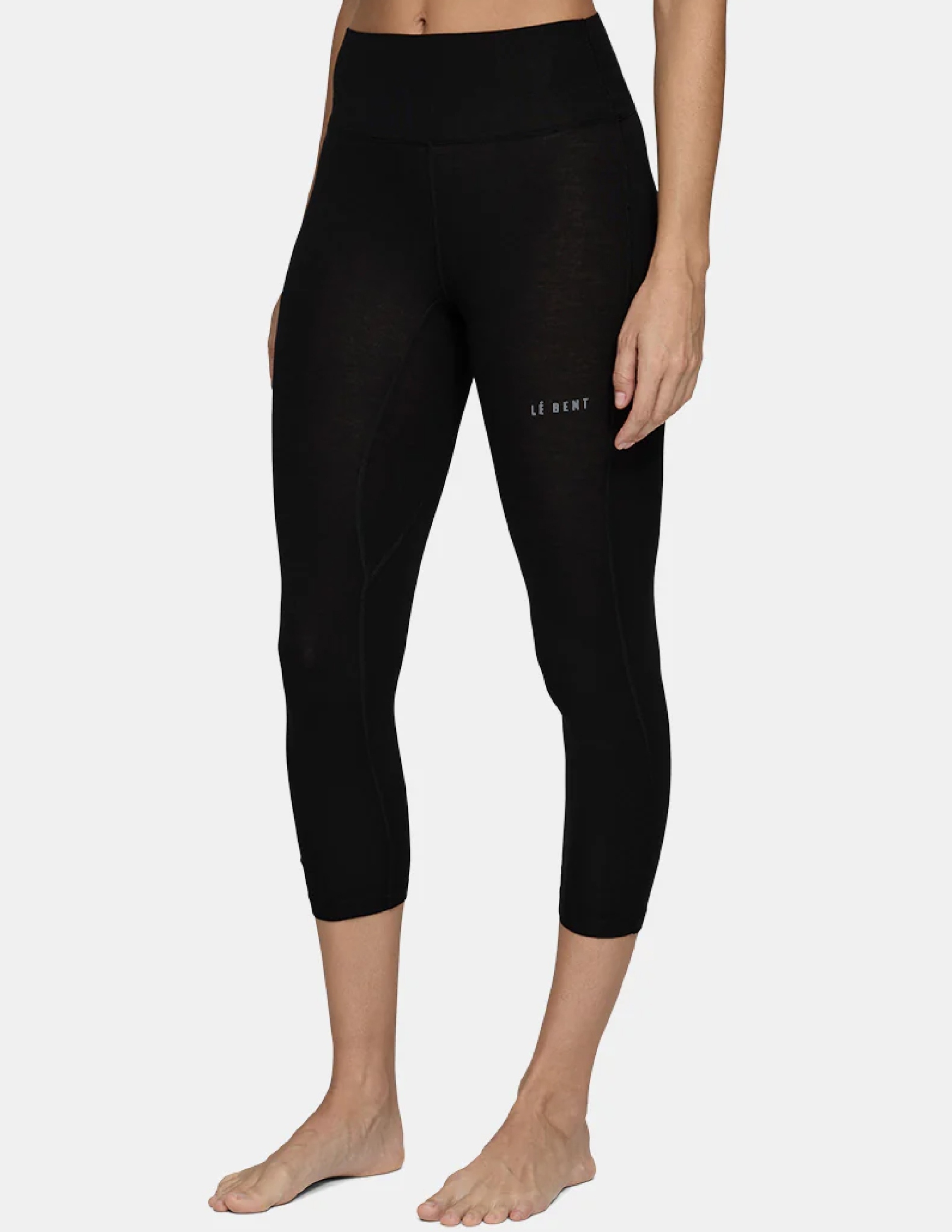 Dámské termoaktivní 3/4 legíny Lé Bent Lightweight Merino Černá Xs