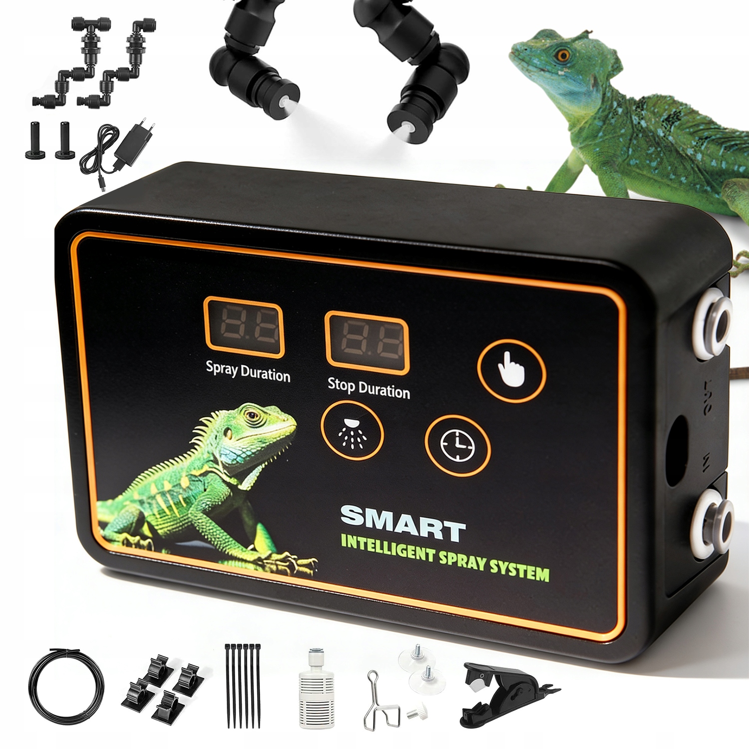 Nawilżacz Zraszacz Do Terrarium 2 Dysze 360 Timer Automatyczny 5 Metrów