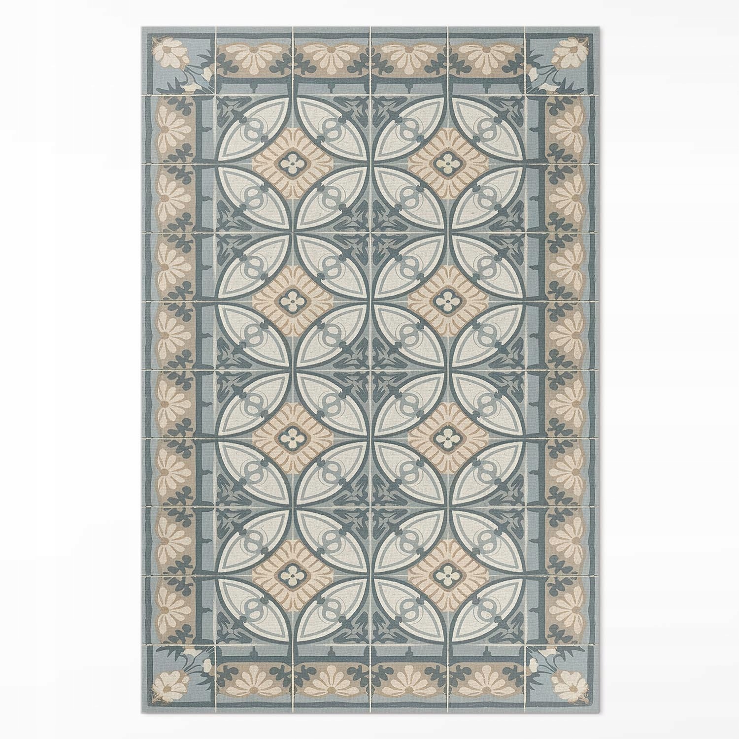 Dekoratívny vnútorný koberec Dekoratívne vintage dlaždice mozaika 100x150 cm