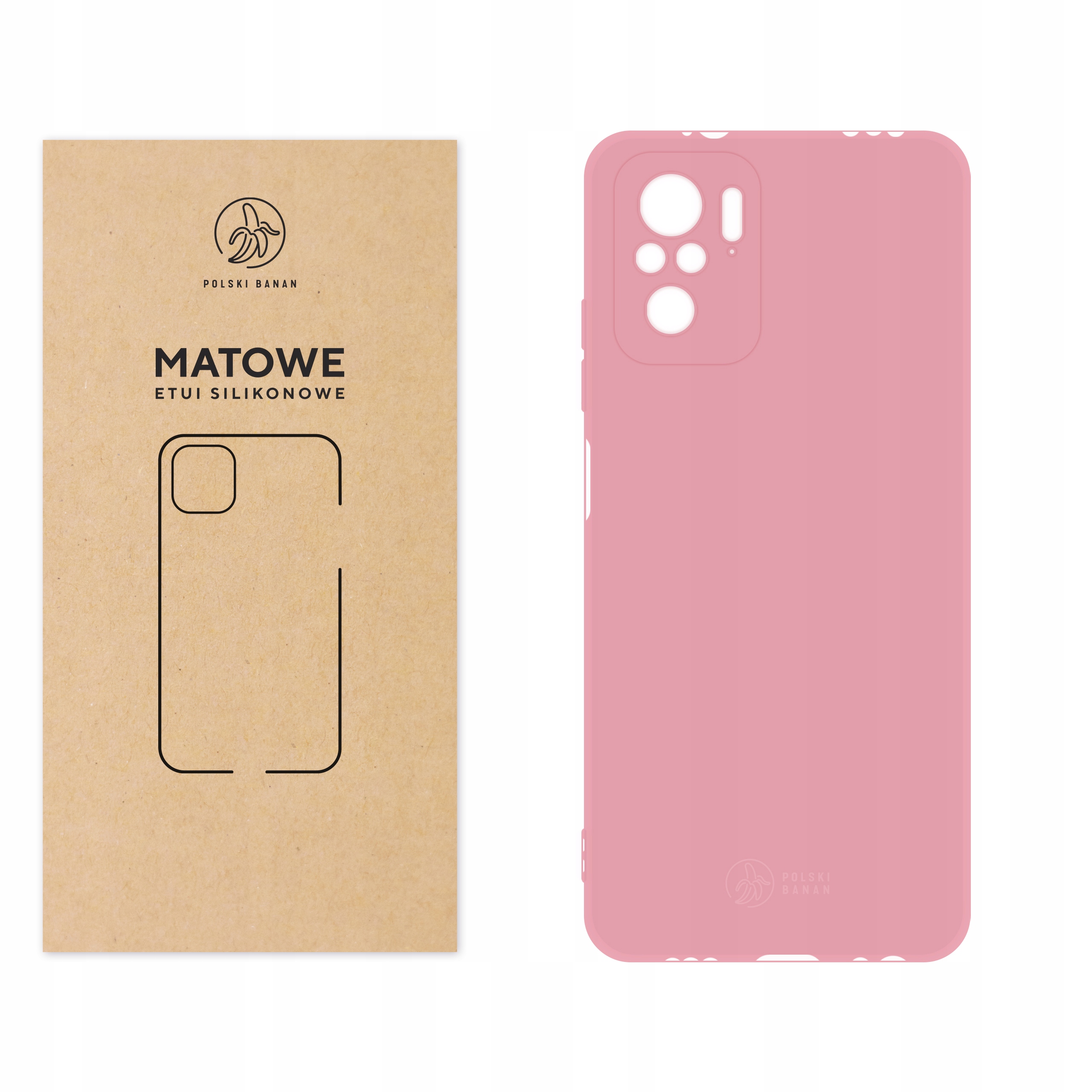 

Etui Matowe do Xiaomi Redmi Note 10 10s różowe