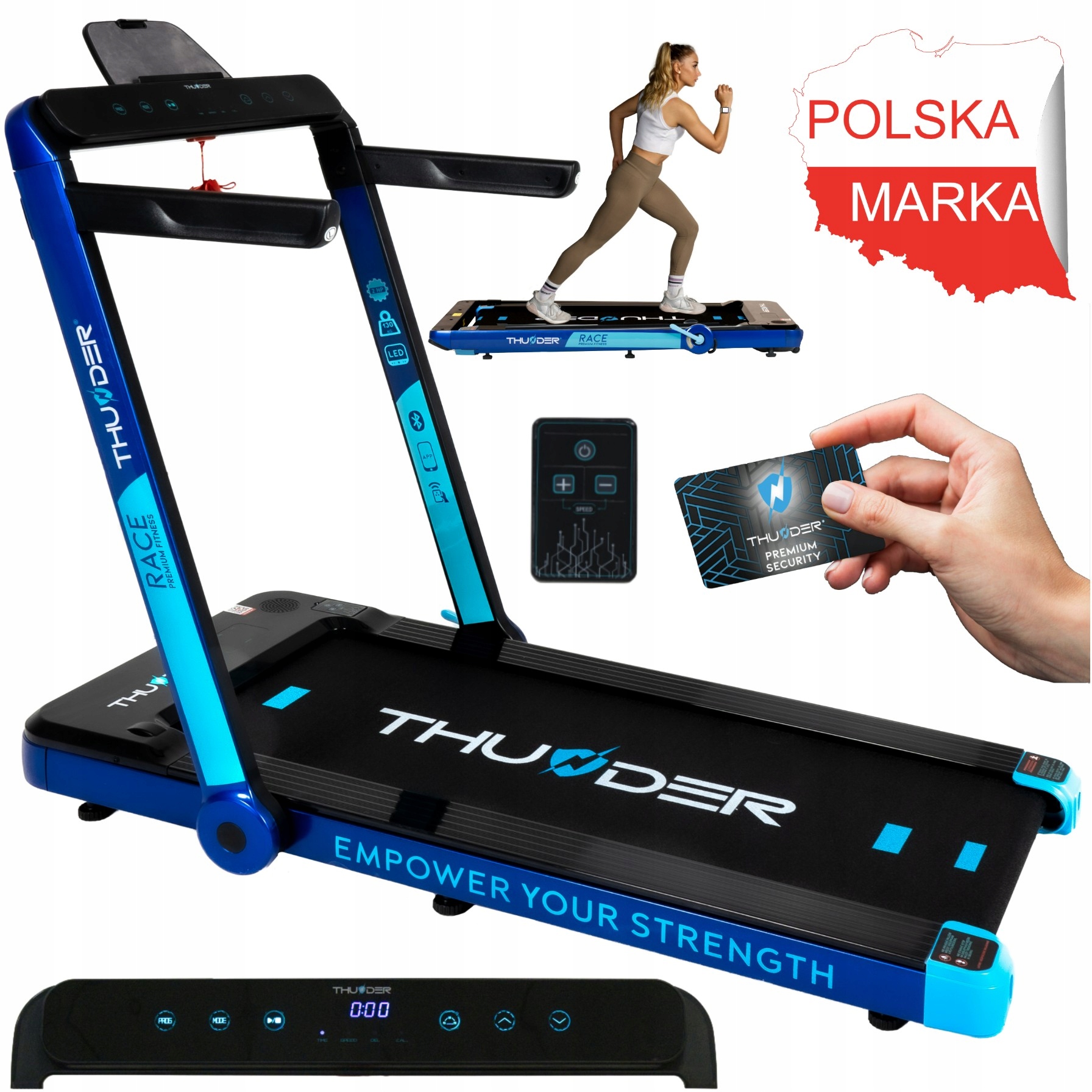 BIEŻNIA ELEKTRYCZNA THUNDER-RACE TRENINGOWA 130KG *WYSOKA JAKOŚĆ* HIT 2024