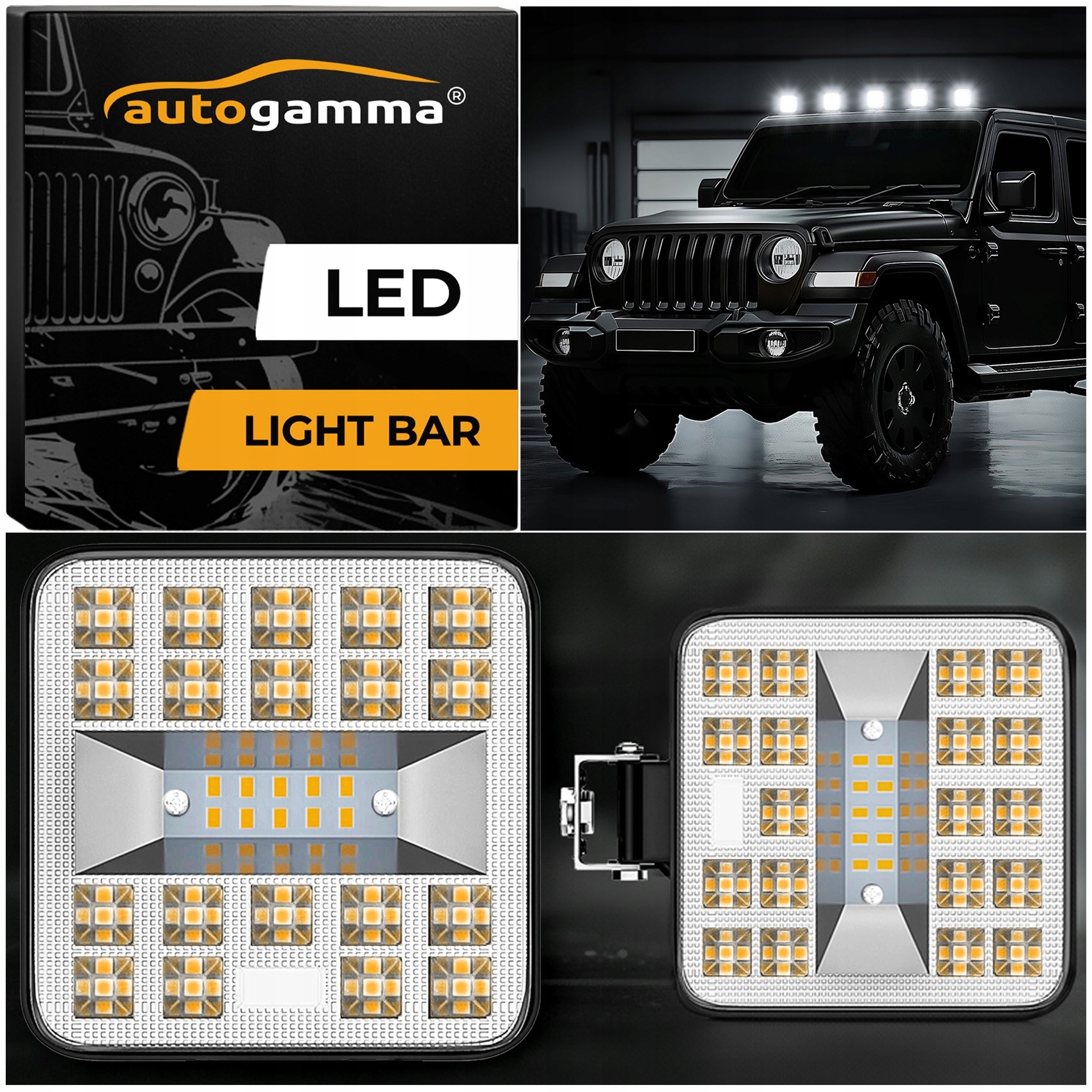 Halogen Lampa Robocza Halogen Szperacz Mini 7-F 29xLED BAR Trwałość 50000 h