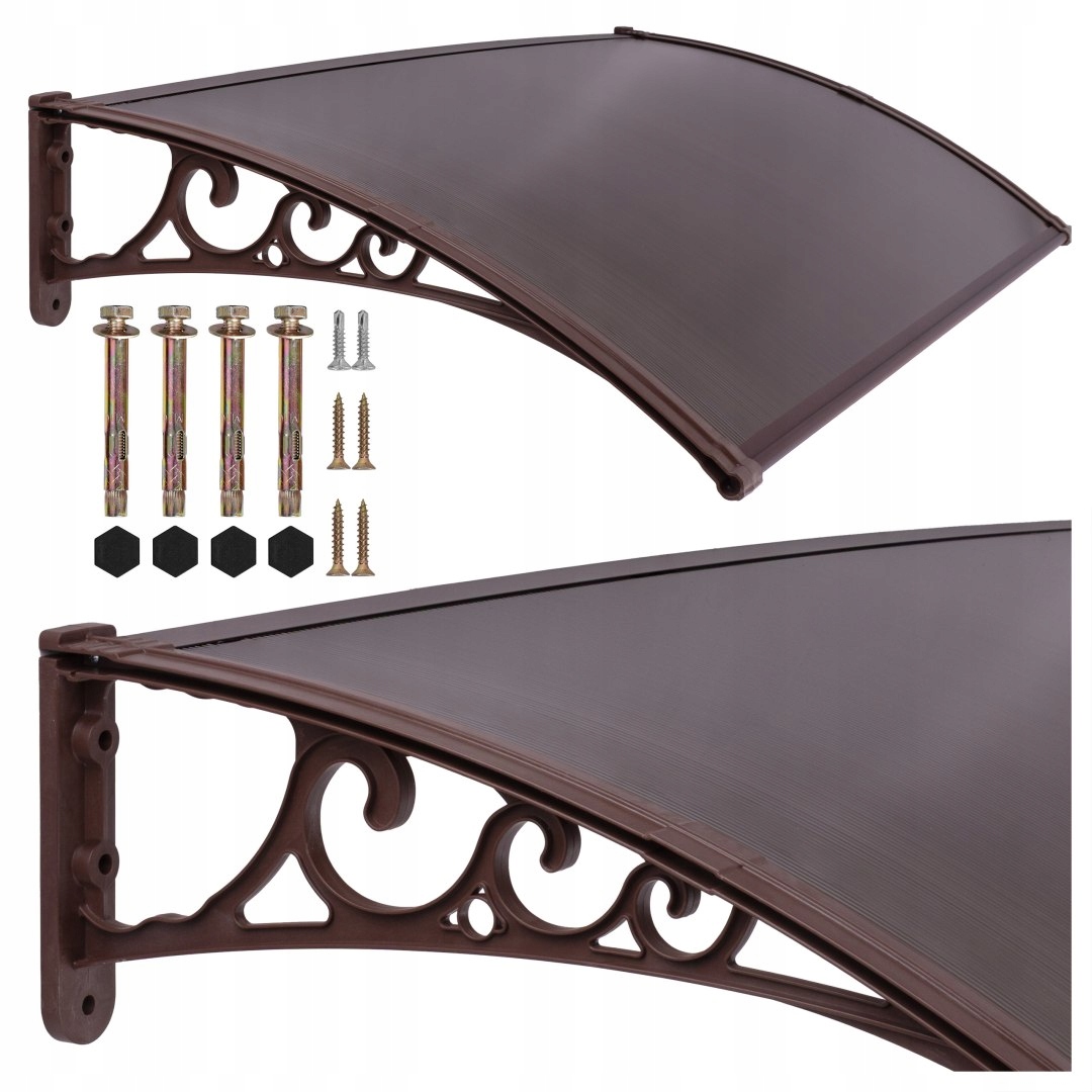 Střecha nad dveře Sano 80x120 cm hnědá