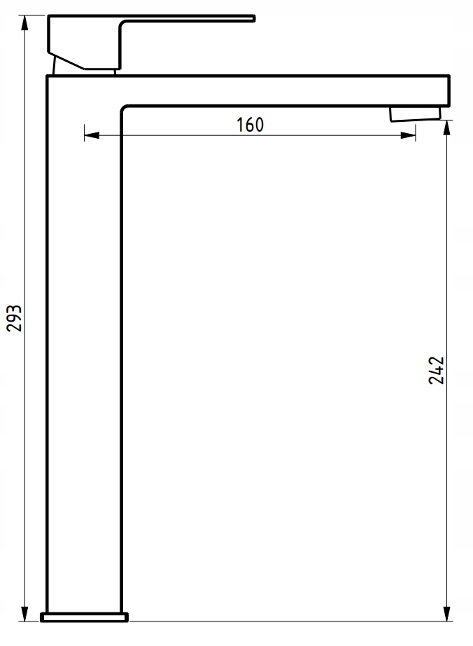 MEXEN UNO BATERIA UMYWALKOWA WYSOKA ZŁOTA Kod producenta 71410-50