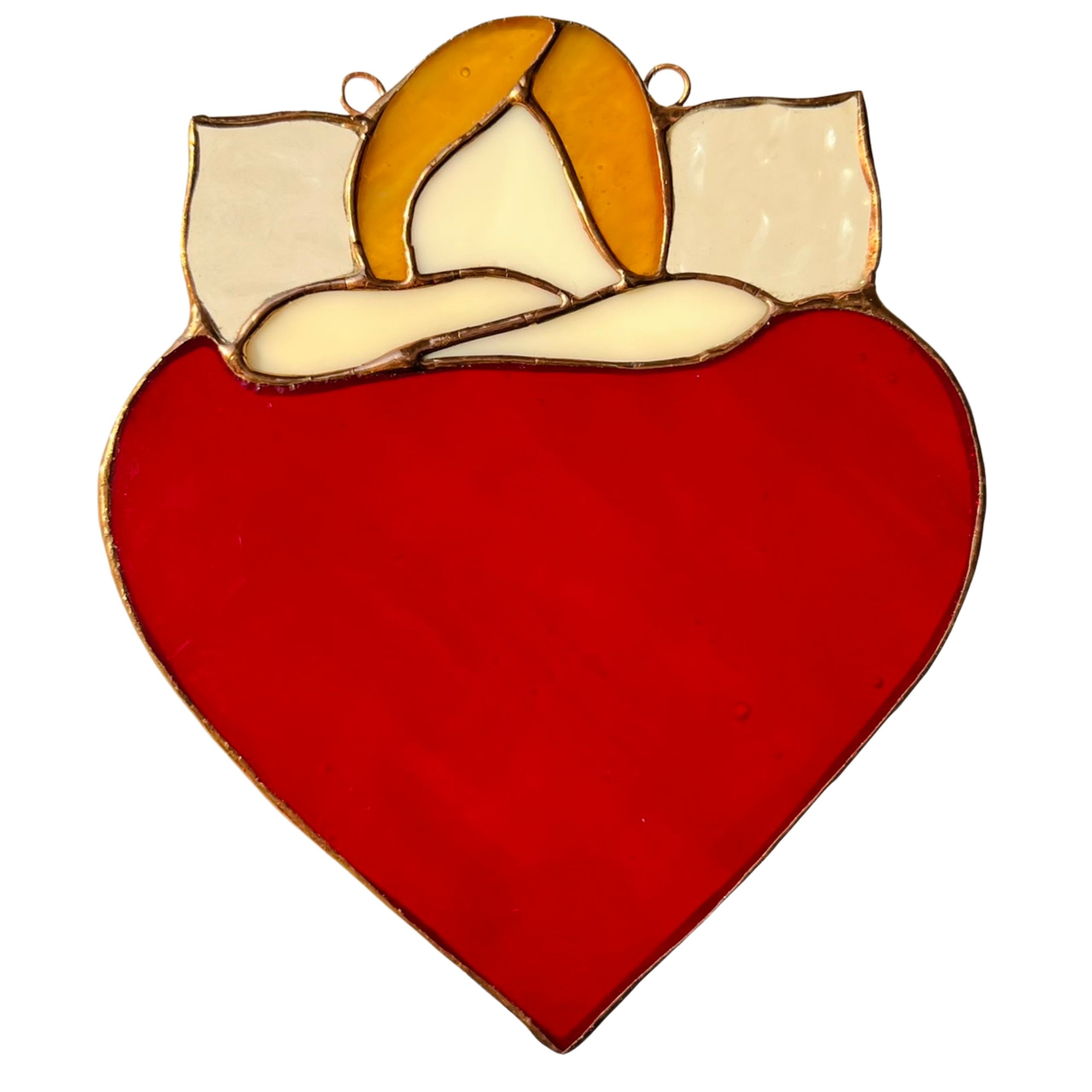 Cherubín na zavěšení Anděl Amor vitráž Umění ručně vyrobené Tiffany