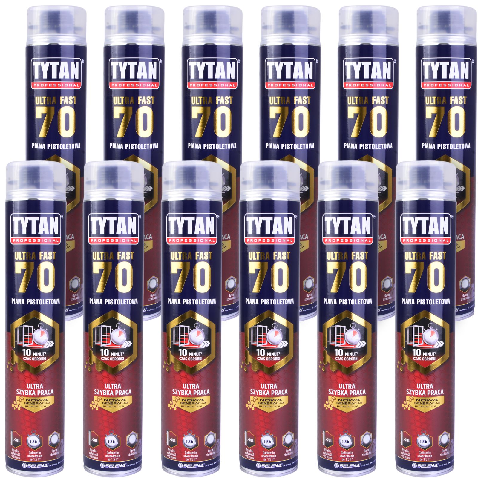 

Piana Pistoletowa Ultra Fast 70 870ML Tytan