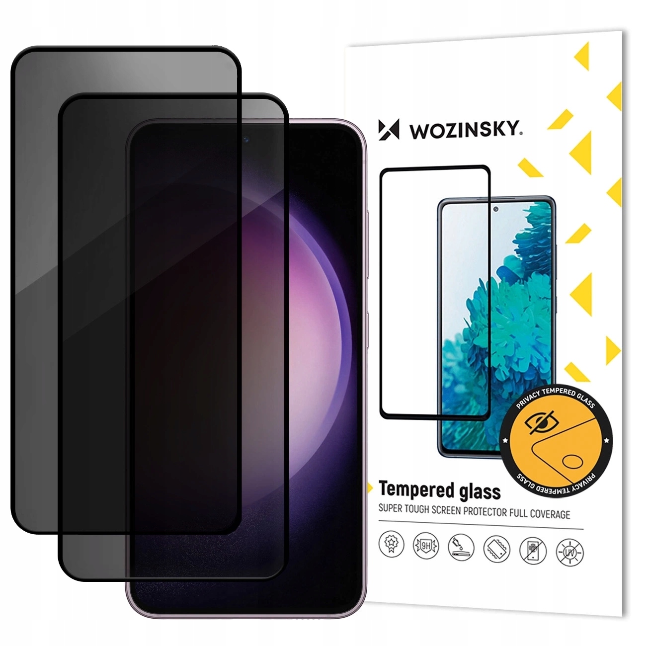 Szkło hartowane Wozinsky Privacy Glass przywatyzujące na Samsung Galaxy
