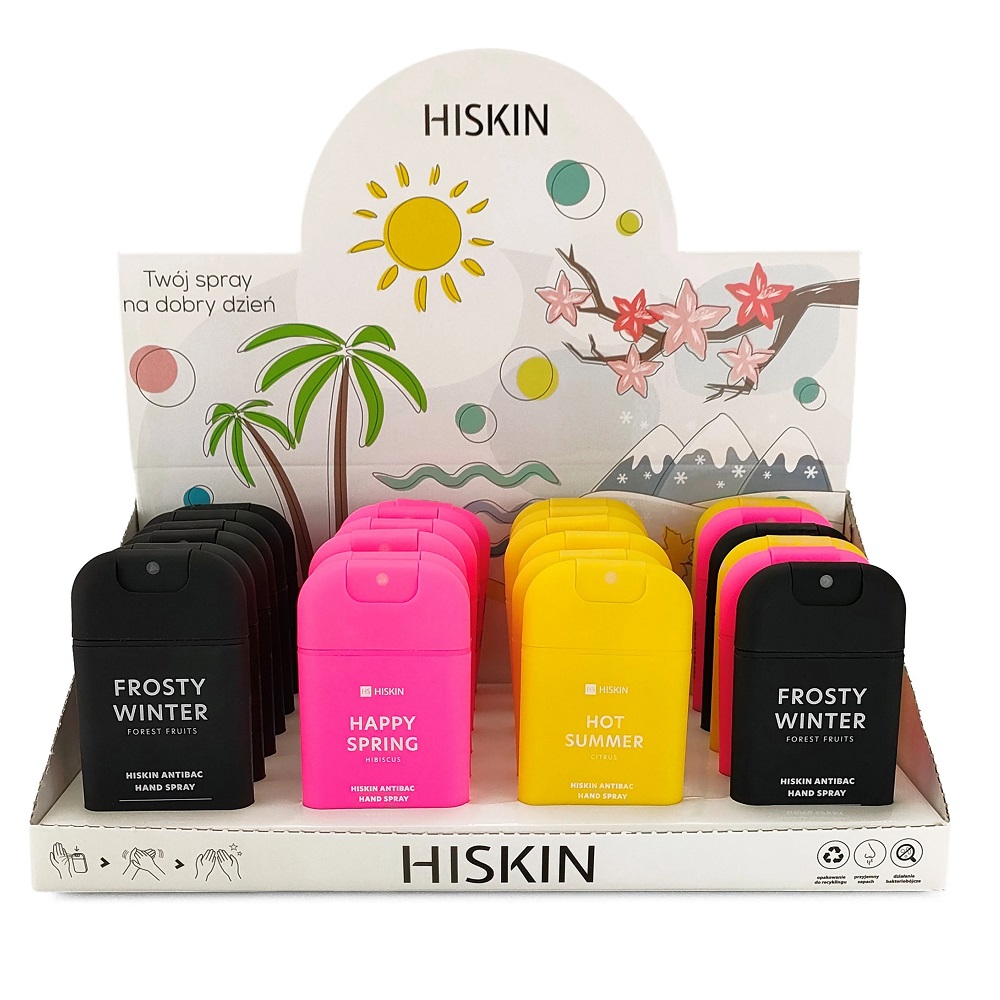 Hiskin Spray Do Dezfynfekcji Rąk 24 x 30ml