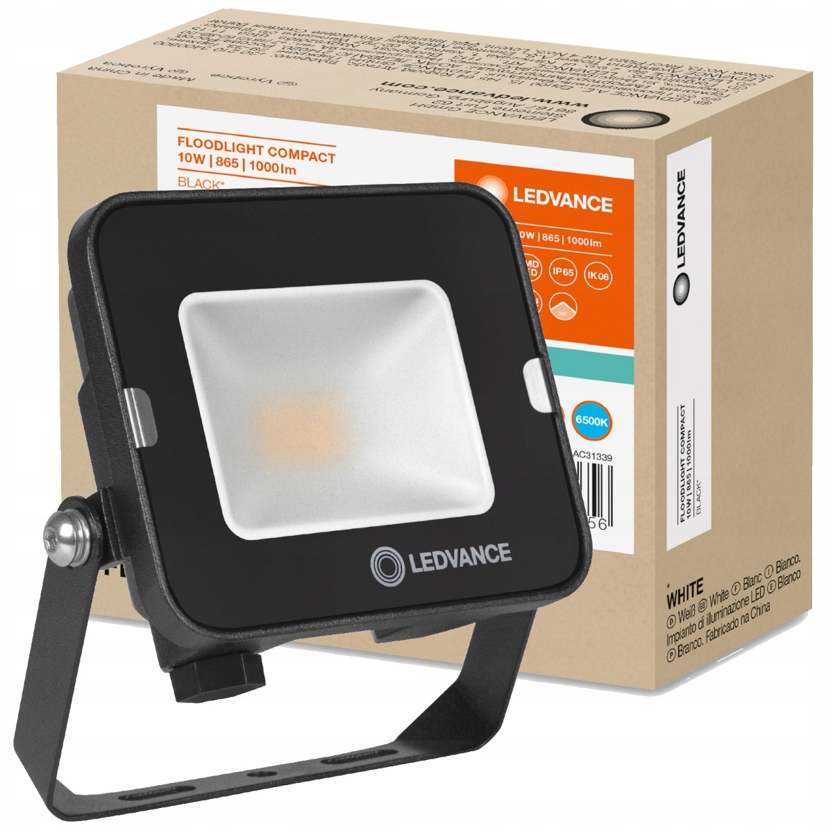 Naświetlacz HALOGEN LED 10W 6500K Czarny LEDVANCE