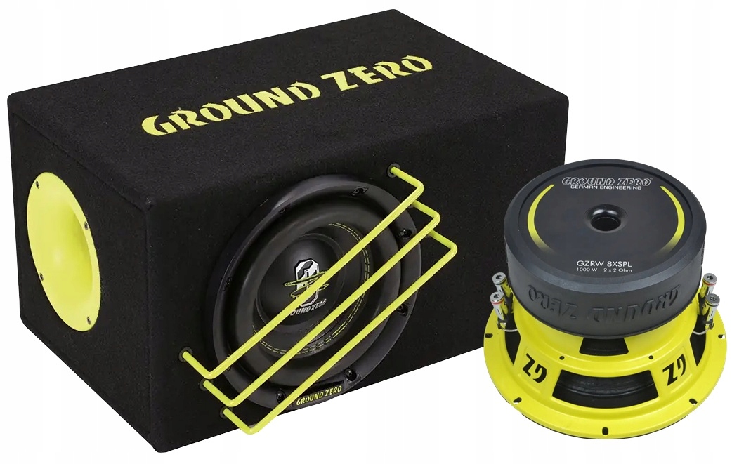 Ground Zero Gzrb 20SPL skrzynia basowa subwoofer 8 cali o mocy 1000W Spl