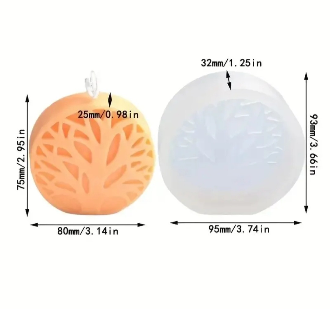 Forma silikonowa do świec drzewo #12 Kolor inny kolor