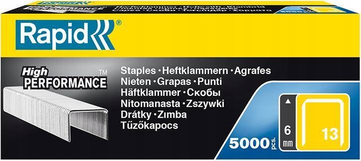 Sponky 13/08 po 5000 kusech Rapid