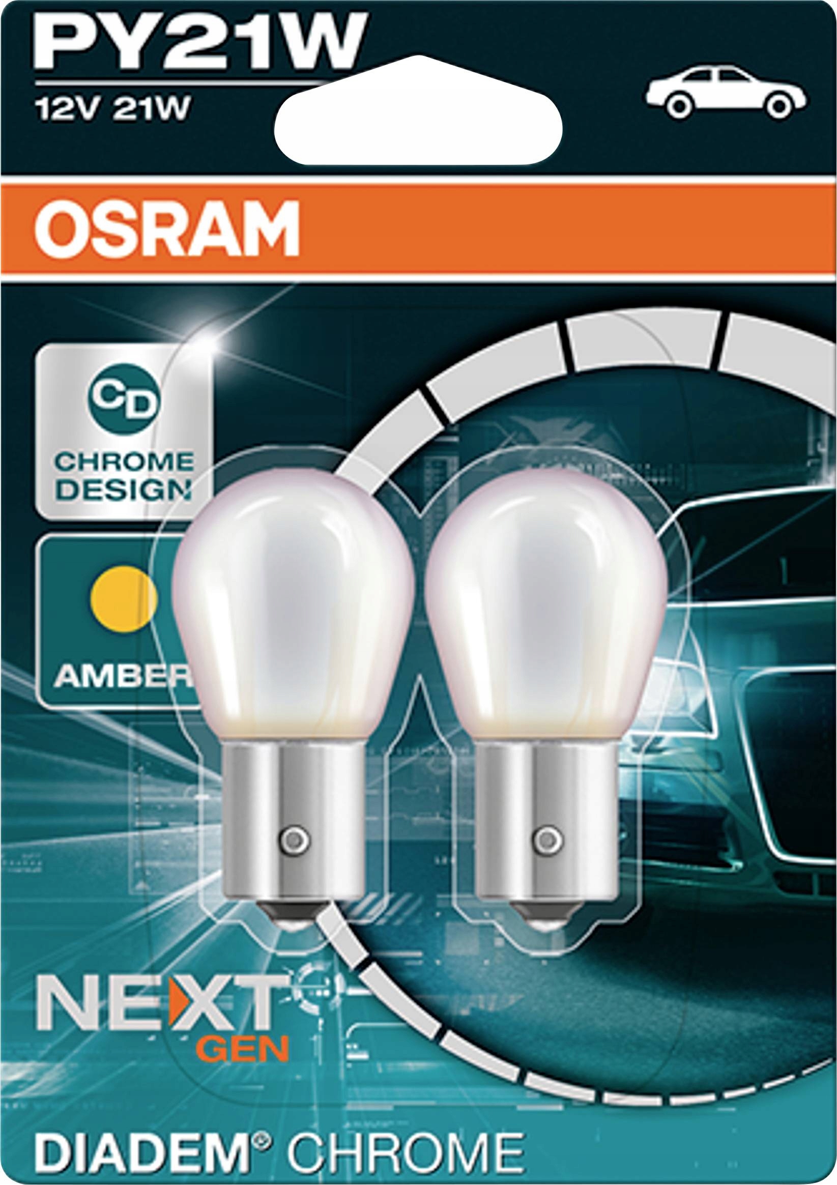 

Duopak PY21W Osram Diadem Chrome BAU15s Migacze!