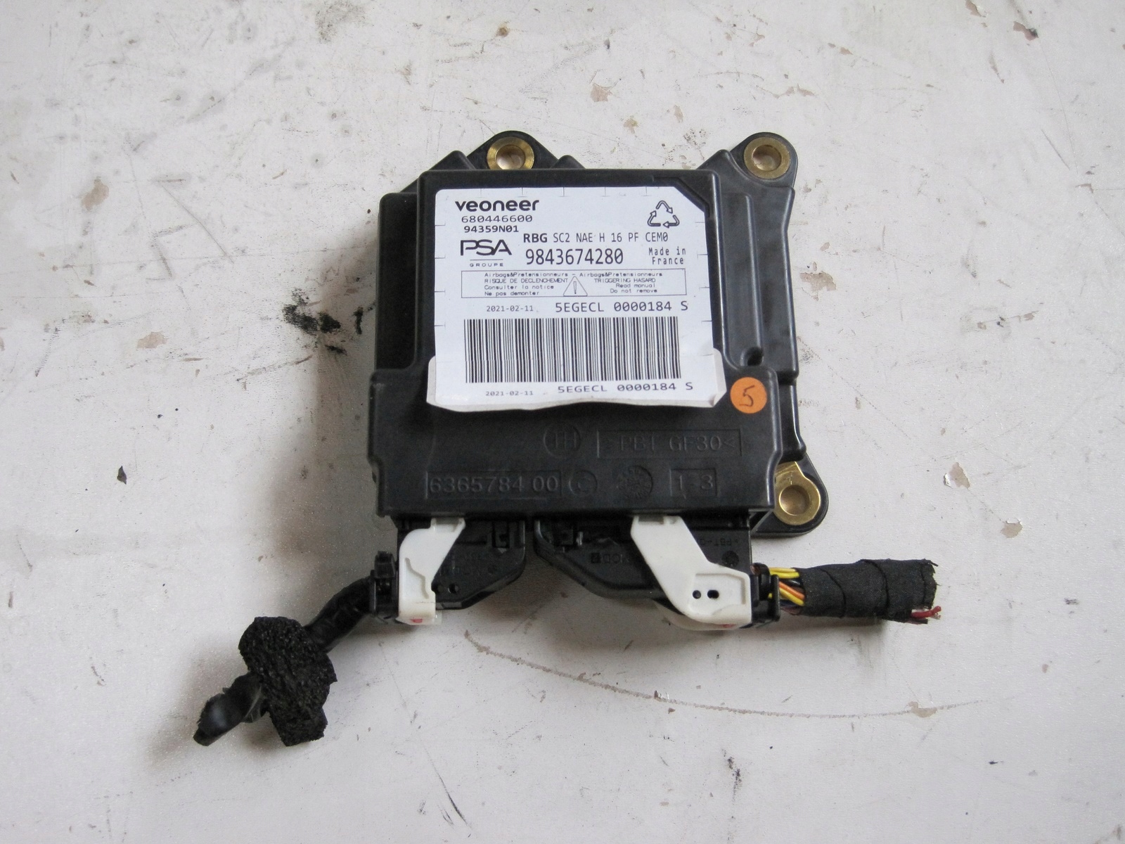 module control unit OPEL ASTRA L VI 9843674280
