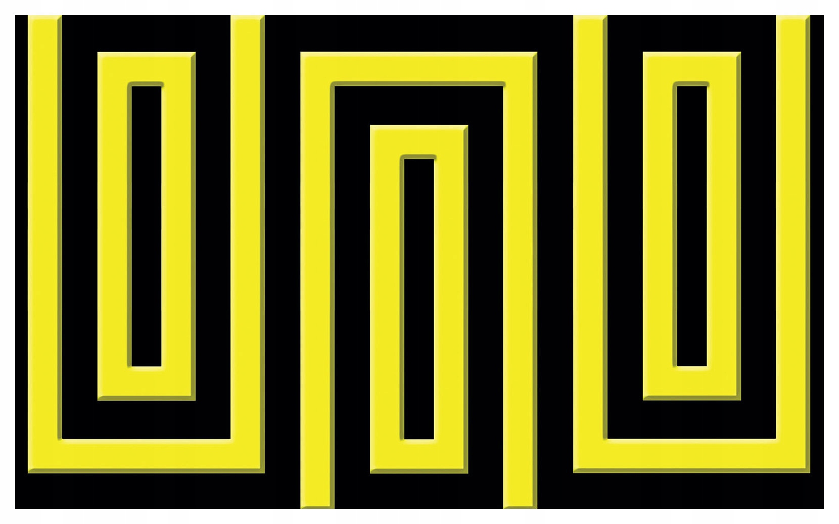 Fototapeta vlies Geometria so žltými postavami abstrakcia 312x219 lepidlo