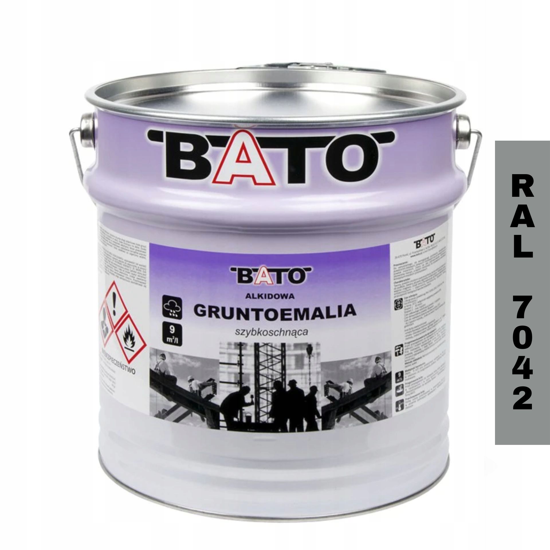 Barva na kov barva na rez Šedá Ral 7042 10L Bato