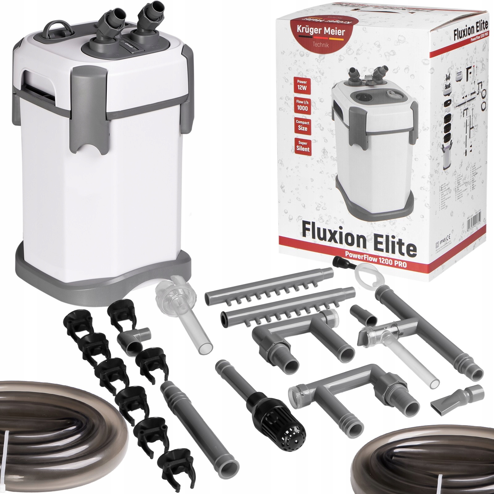 Kbelíkový Filtr 100–250 L 3 Koše Tichý Energeticky Úsporný Kruger Meier Elite